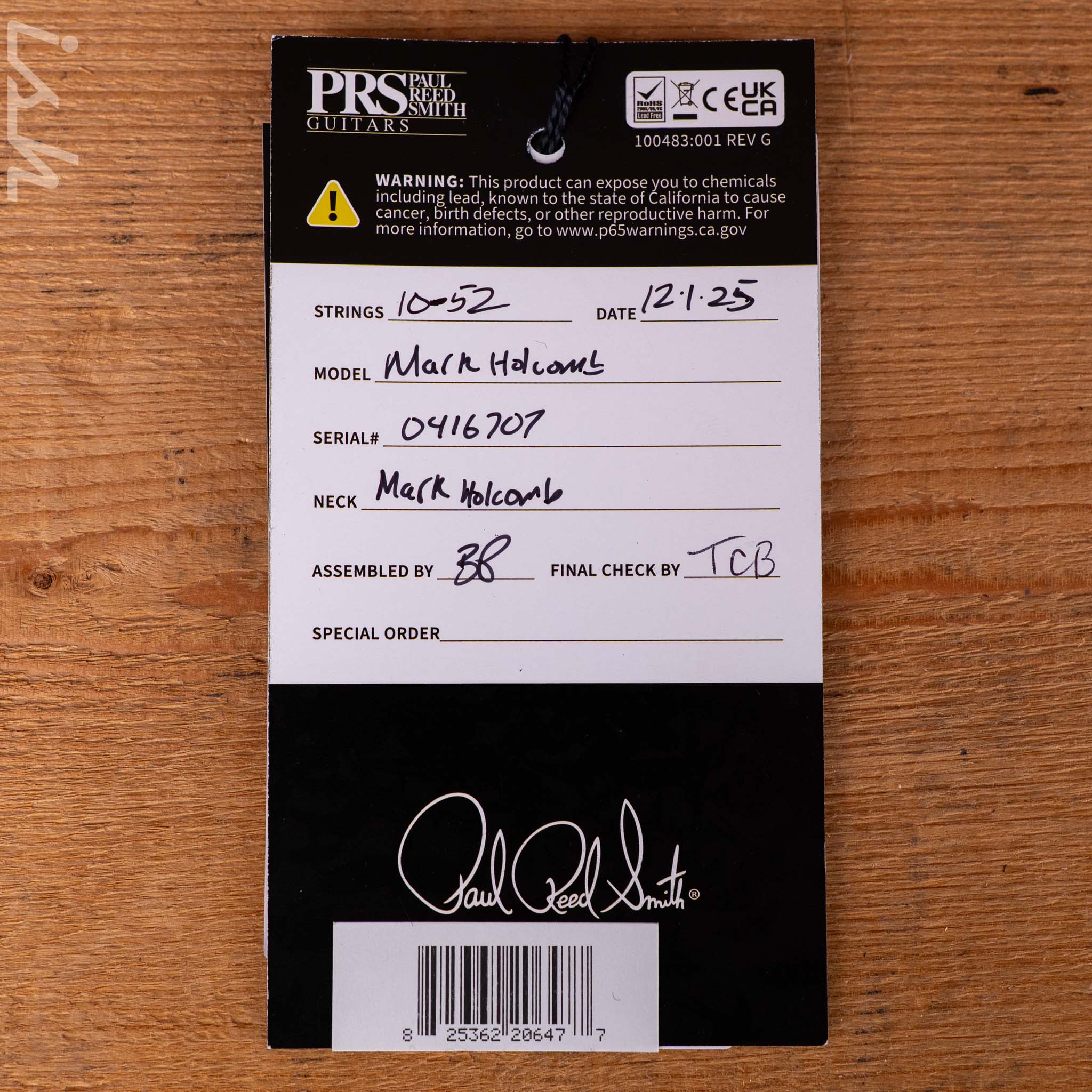 PRS Mark Holcomb Cobalt Smokeburst - Image 12