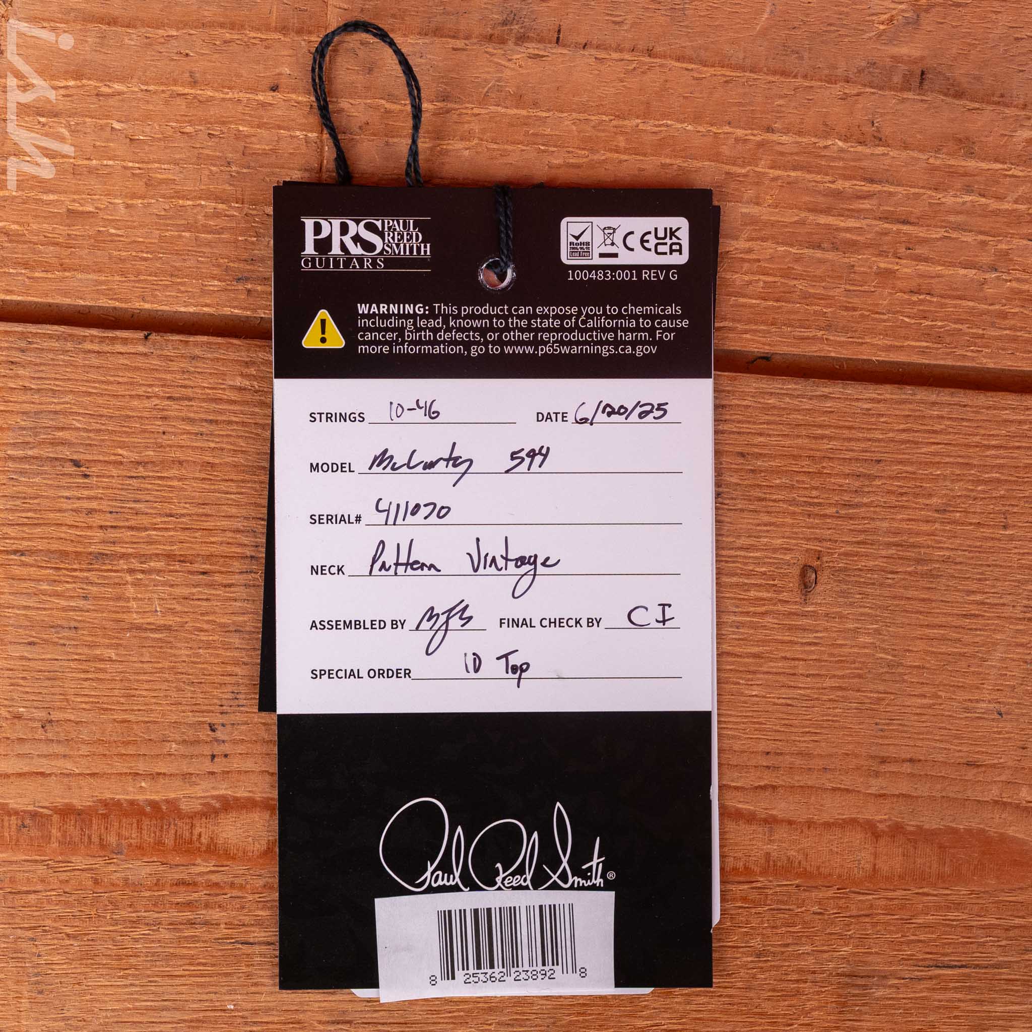 PRS McCarty 594 10-Top Purple Iris - Image 12