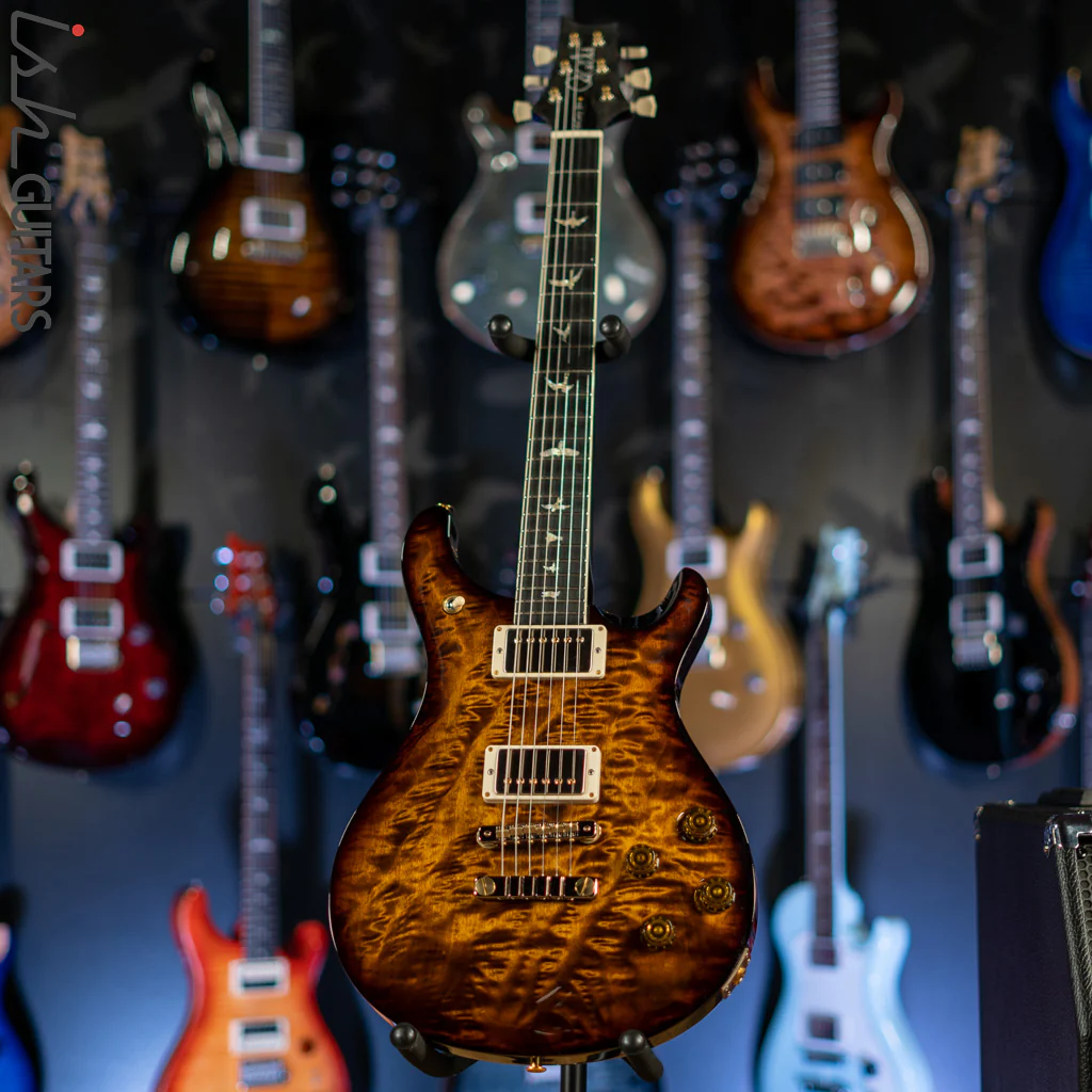 PRS McCarty 594 10 Top Quilt Black Gold Smoked Wrap - Image 2
