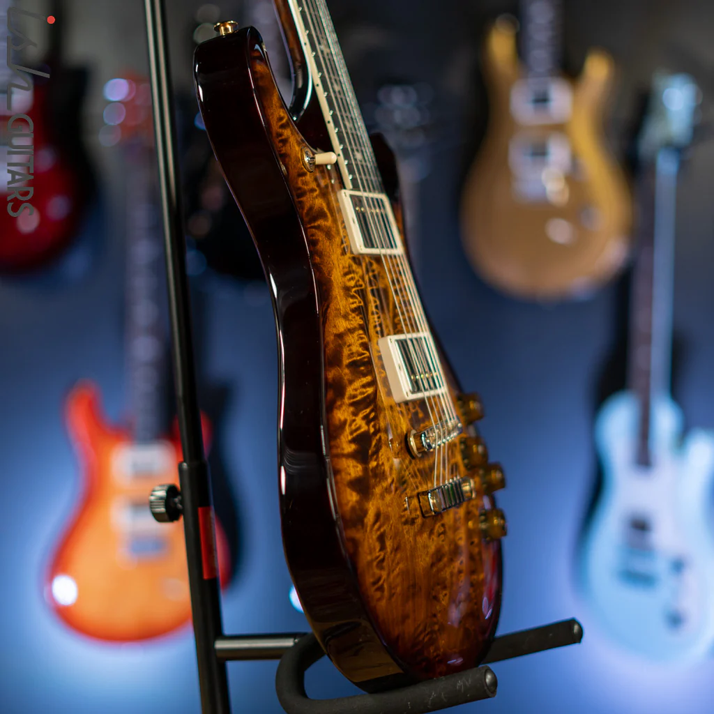 PRS McCarty 594 10 Top Quilt Black Gold Smoked Wrap - Image 8
