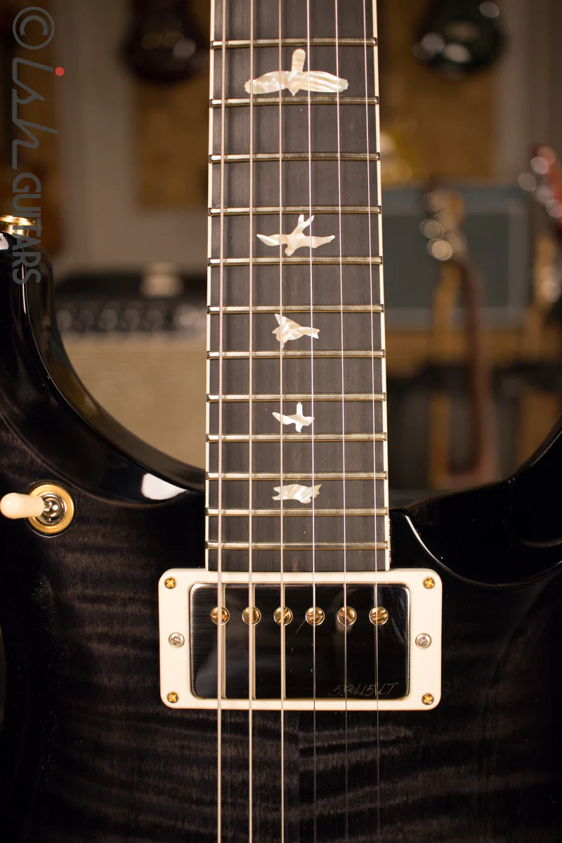 2017 Paul Reed Smith PRS McCarty 594 10 Top Custom Color Solid Rosewood Neck Gray Black Smokewrap Burst - Image 6