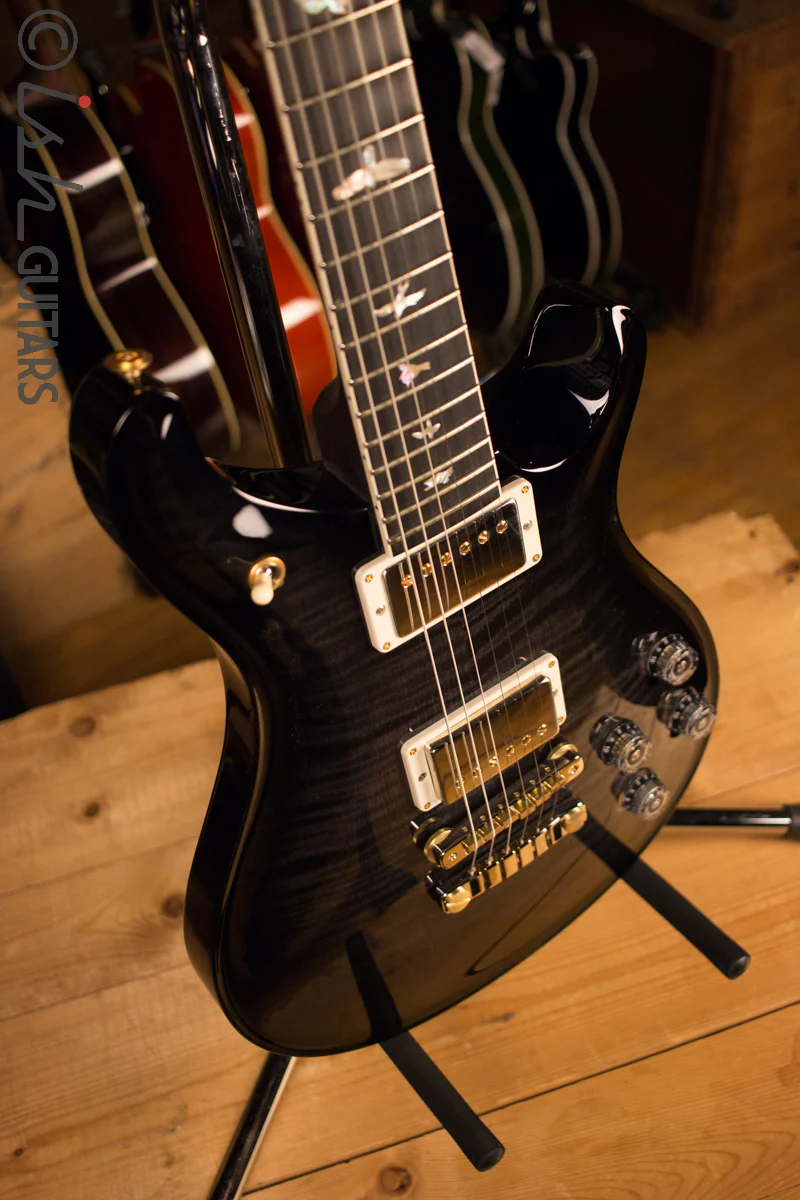 2017 Paul Reed Smith PRS McCarty 594 10 Top Custom Color Solid Rosewood Neck Gray Black Smokewrap Burst - Image 7