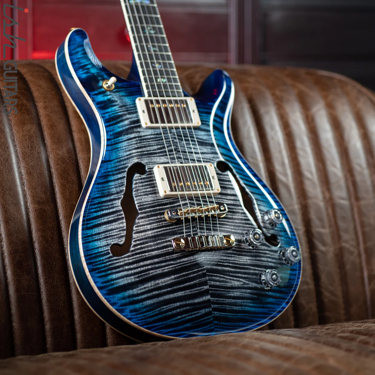 PRS McCarty 594 Hollowbody II Charcoal Blue Burst 10 Top