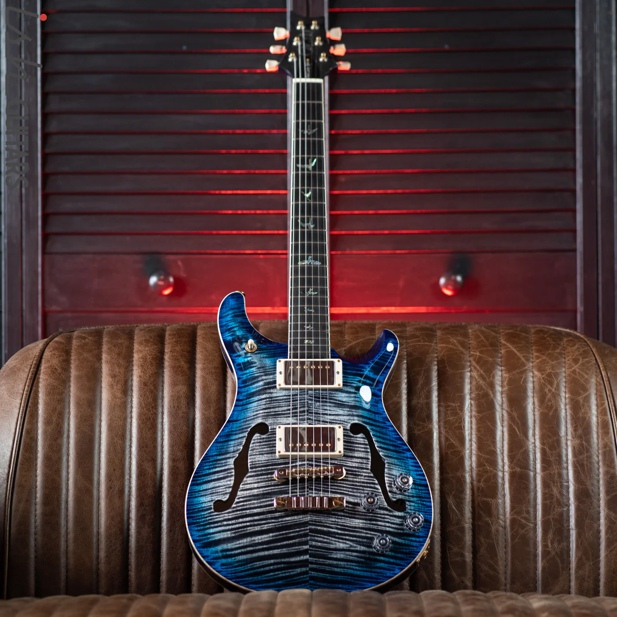 PRS McCarty 594 Hollowbody II Charcoal Blue Burst 10 Top - Image 3