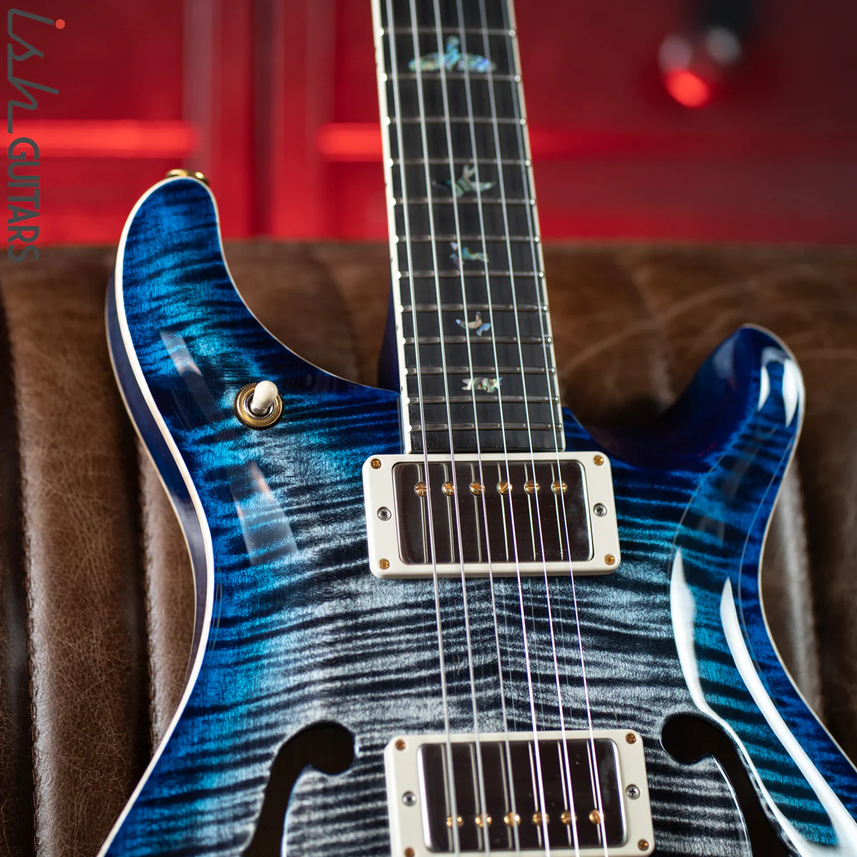 PRS McCarty 594 Hollowbody II Charcoal Blue Burst 10 Top - Image 4
