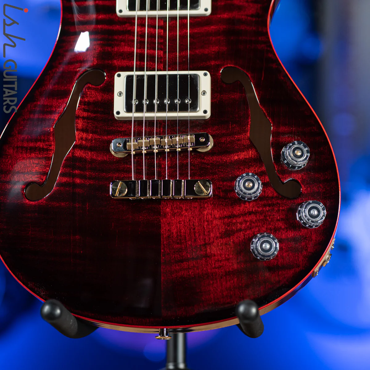 PRS McCarty 594 Hollowbody II Custom Color Fire Red Wrap - Image 4