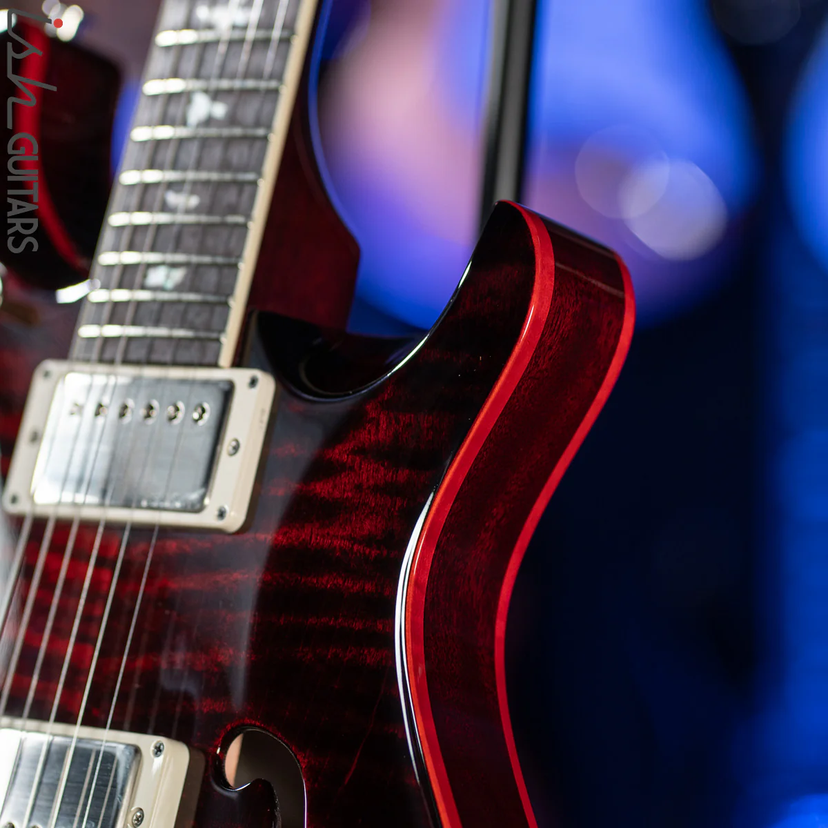 PRS McCarty 594 Hollowbody II Custom Color Fire Red Wrap - Image 6