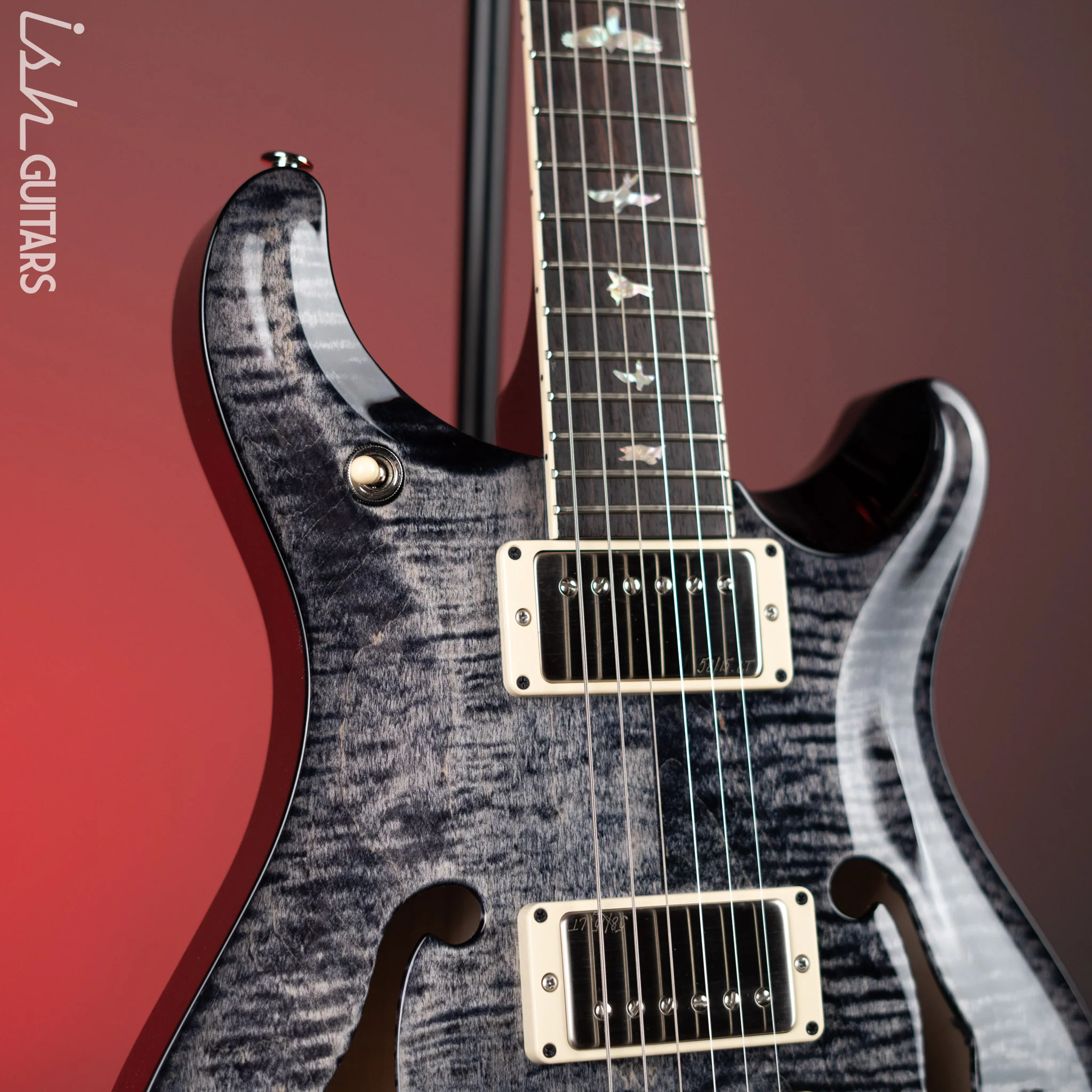 PRS McCarty 594 Hollowbody II Faded Charcoal Wrap - Image 3