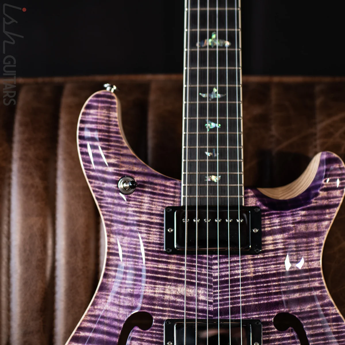 PRS McCarty 594 Hollowbody II Wood Library Faded Purple - Image 3