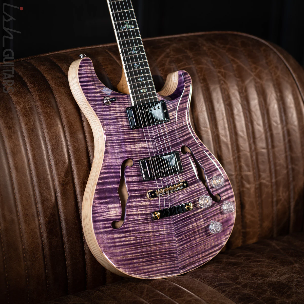 PRS McCarty 594 Hollowbody II Wood Library Faded Purple - Image 5