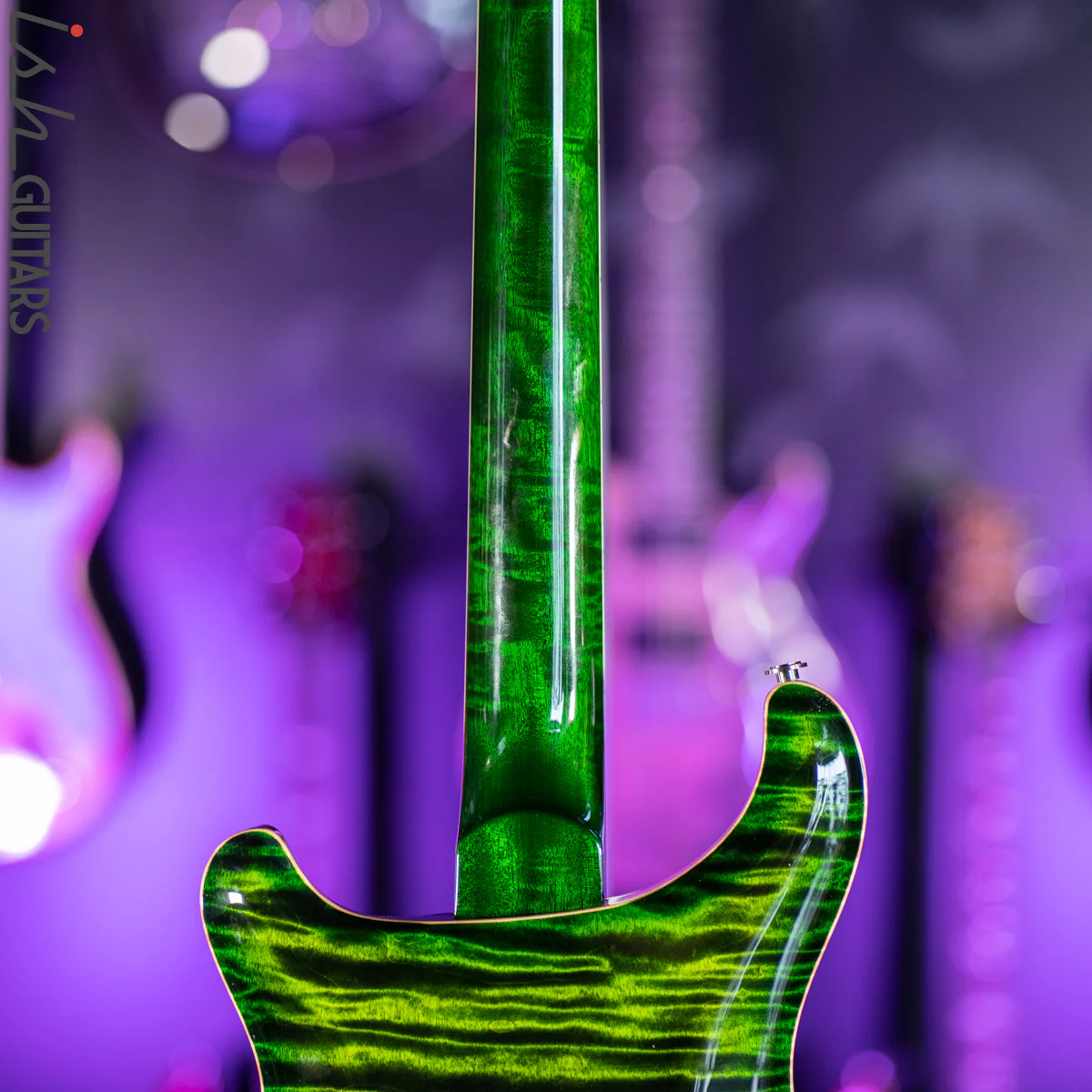 PRS McCarty 594 Hollowbody II Wood Library Jade Green Burst One-Piece Top & Back! - Image 10