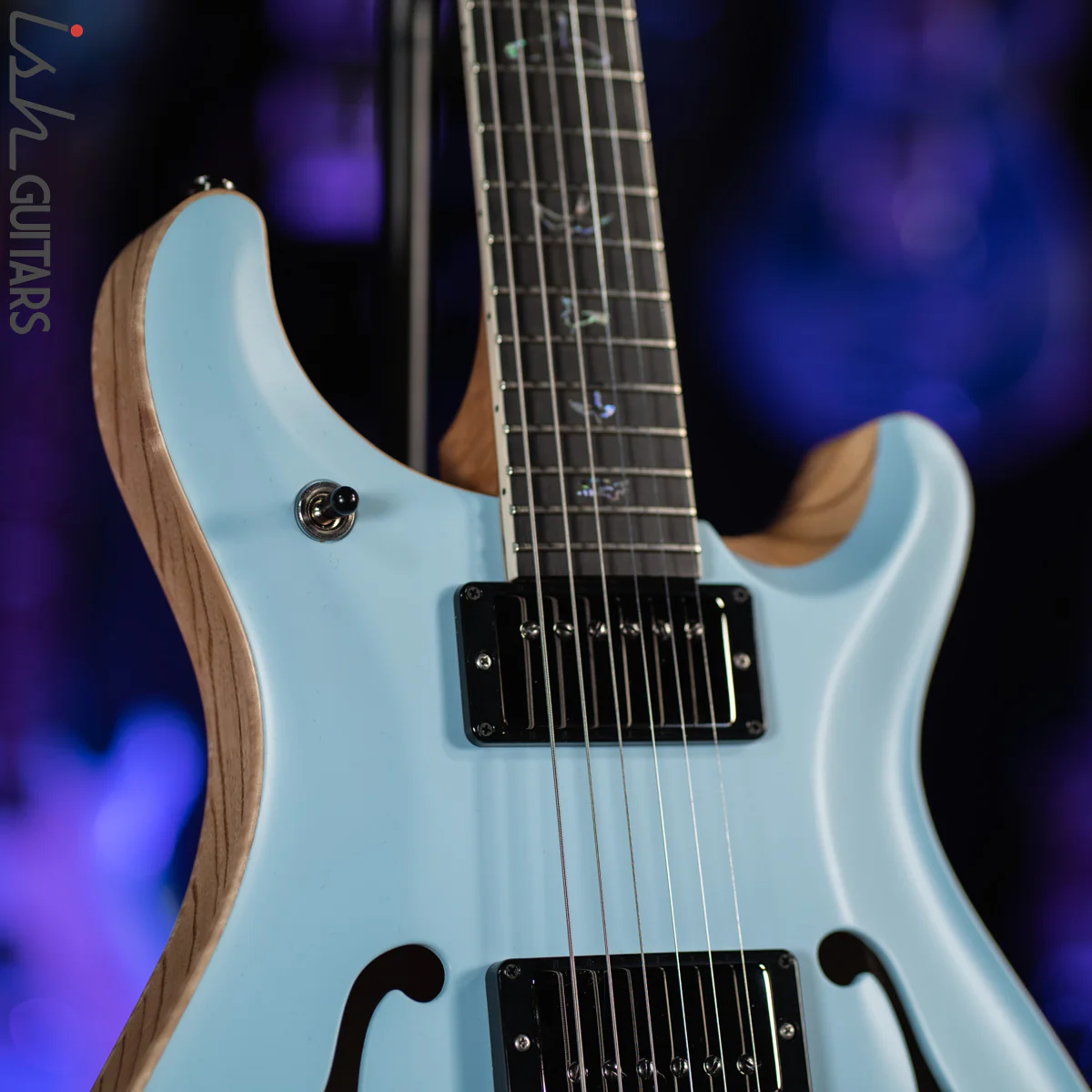PRS McCarty 594 Hollowbody II Wood Library Powder Blue Opaque Satin - Image 5