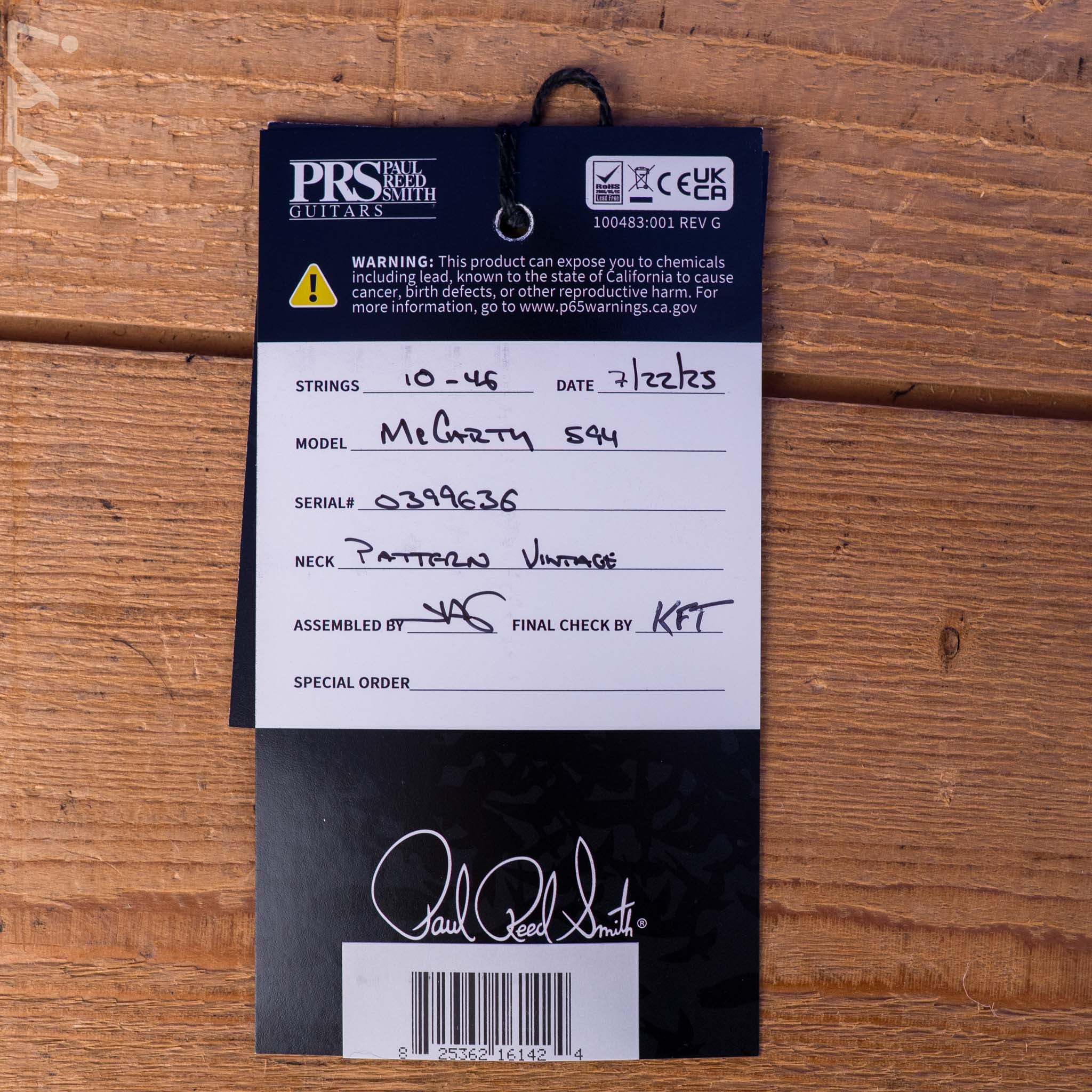 PRS McCarty 594 Metallic Red Custom Color - Image 12