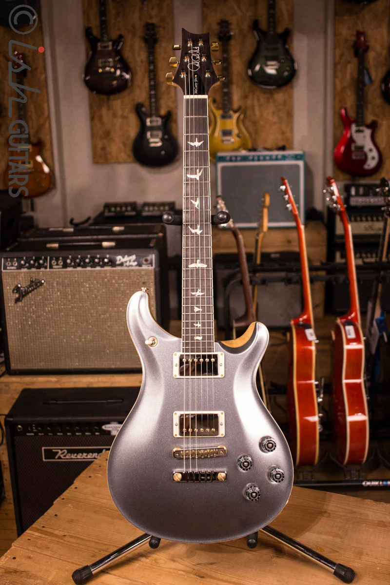 PRS McCarty 594 CUSTOM Platinum Metallic Top Natural Korina Body Flamed Neck - Image 2