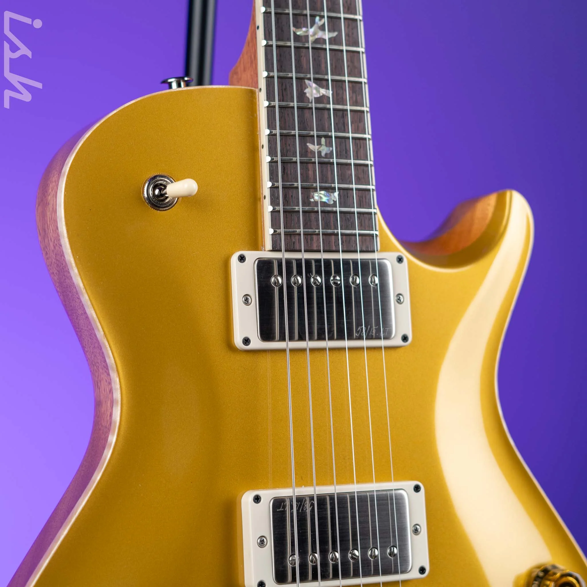 PRS McCarty 594 Singlecut Electric Guitar Gold Top - Image 3