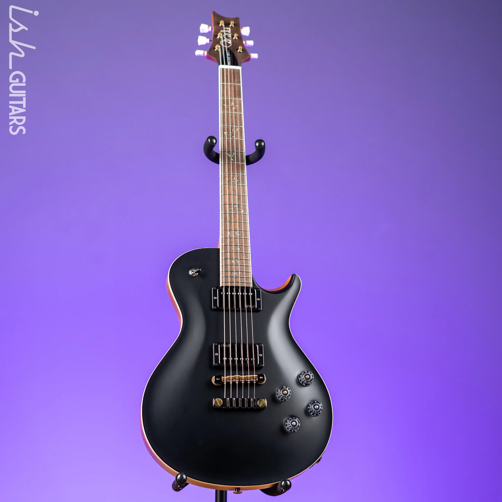 PRS McCarty 594 Singlecut Wood Library Brazilian Rosewood Fretboard Black Satin - Image 2
