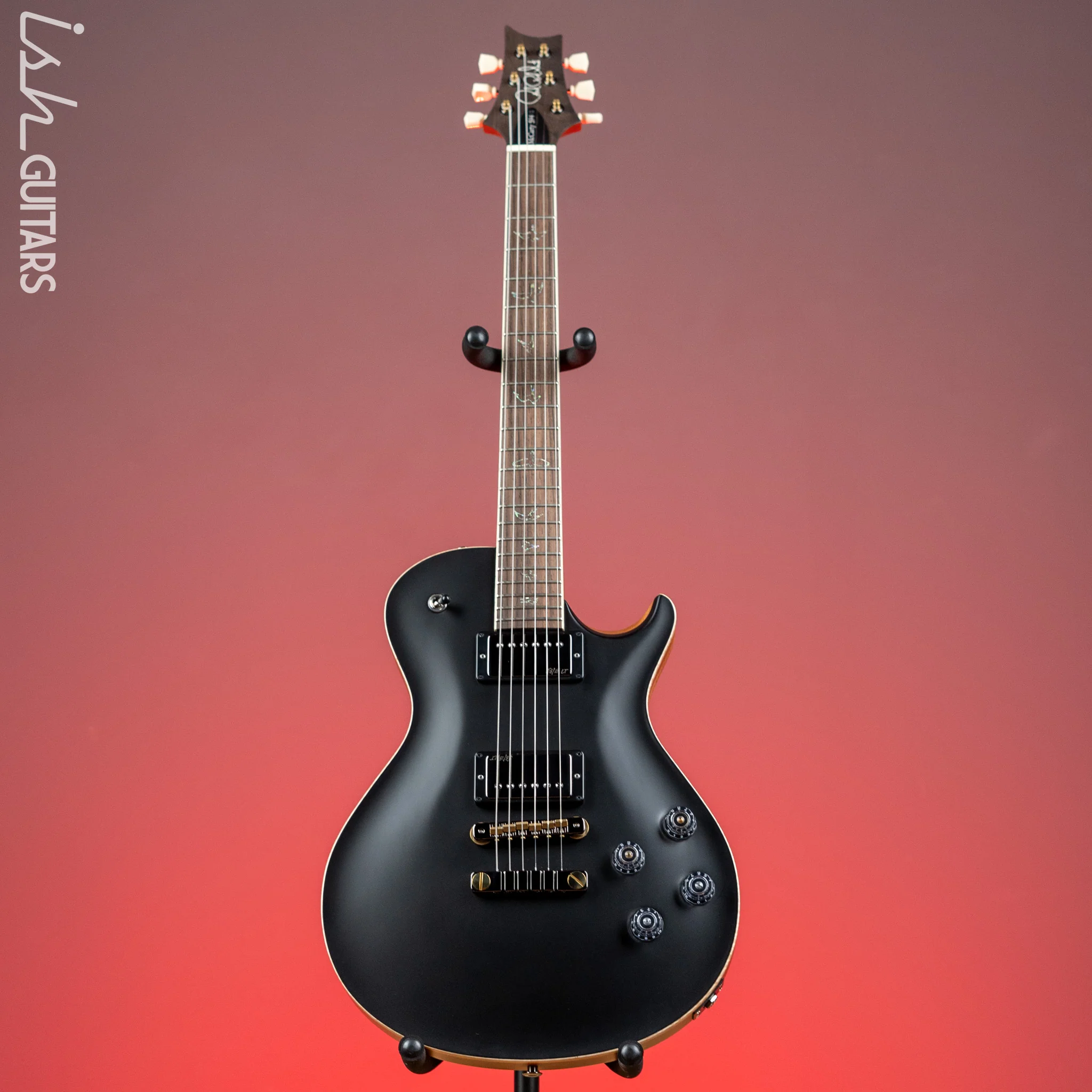 PRS McCarty 594 Singlecut Wood Library Brazilian Rosewood Fretboard Black Satin - Image 2