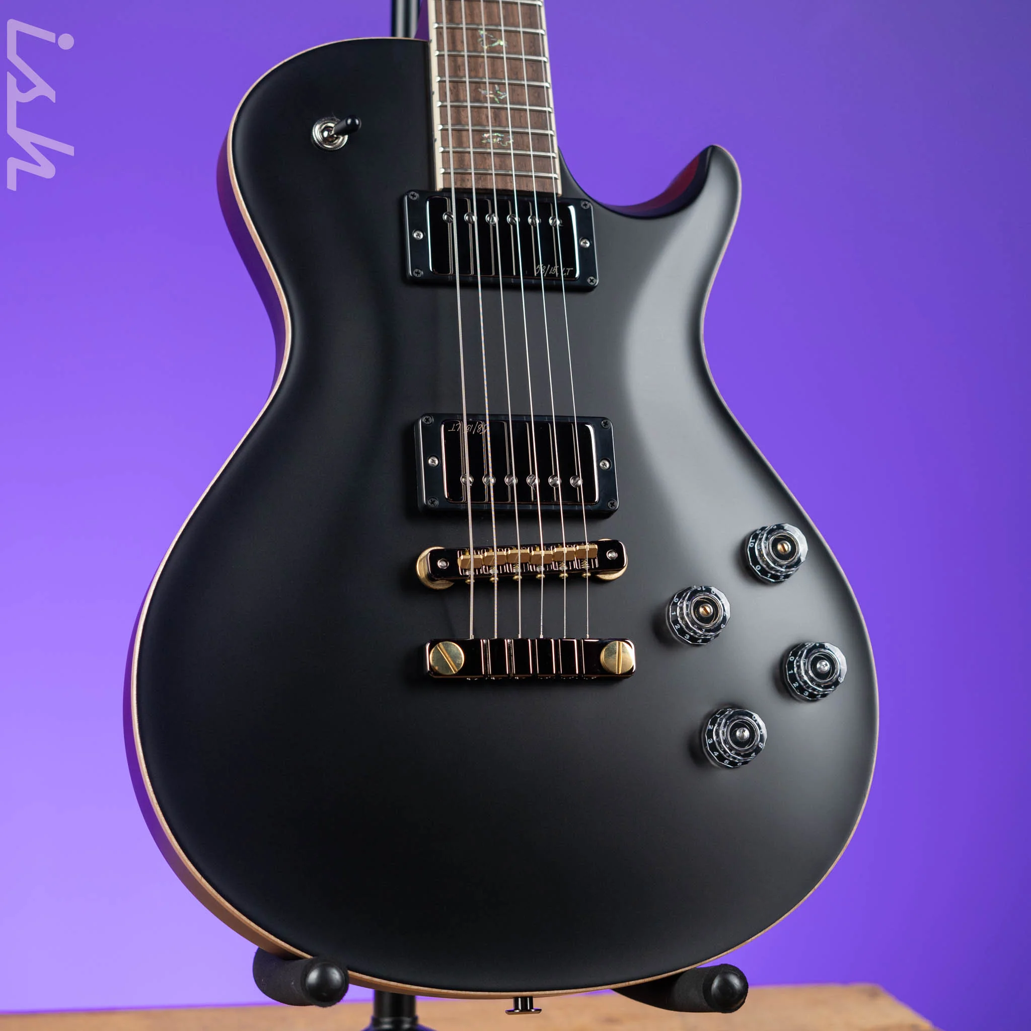PRS McCarty 594 Singlecut Wood Library Brazilian Rosewood Fretboard Black Satin