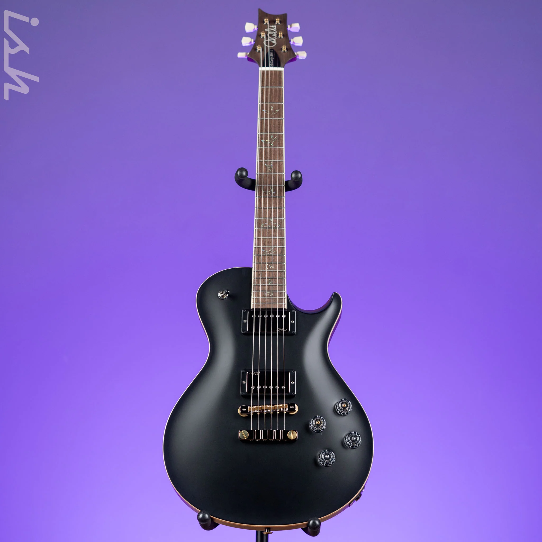 PRS McCarty 594 Singlecut Wood Library Brazilian Rosewood Fretboard Black Satin - Image 2