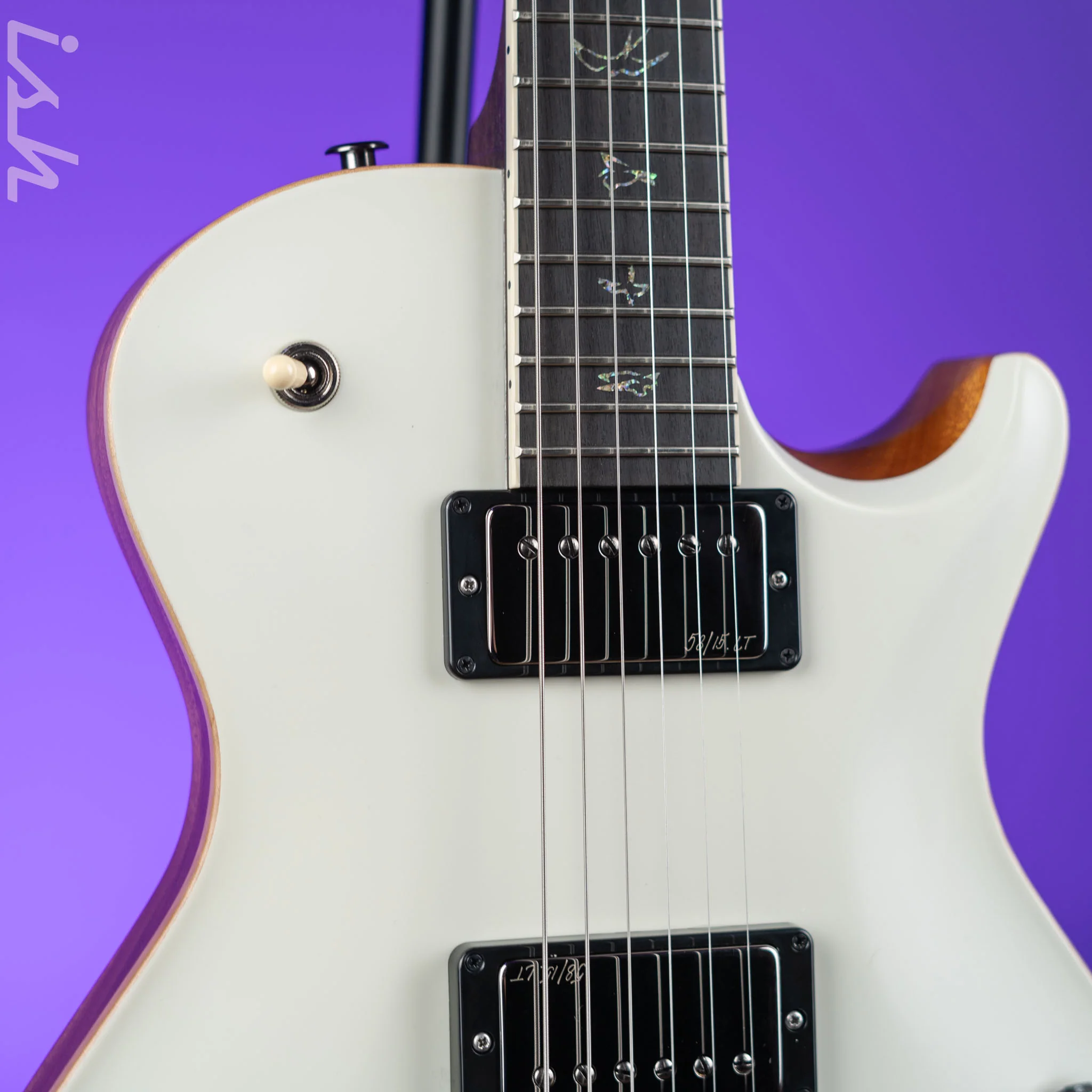 PRS McCarty 594 Singlecut Wood Library East Indian Rosewood Antique White Satin - Image 3