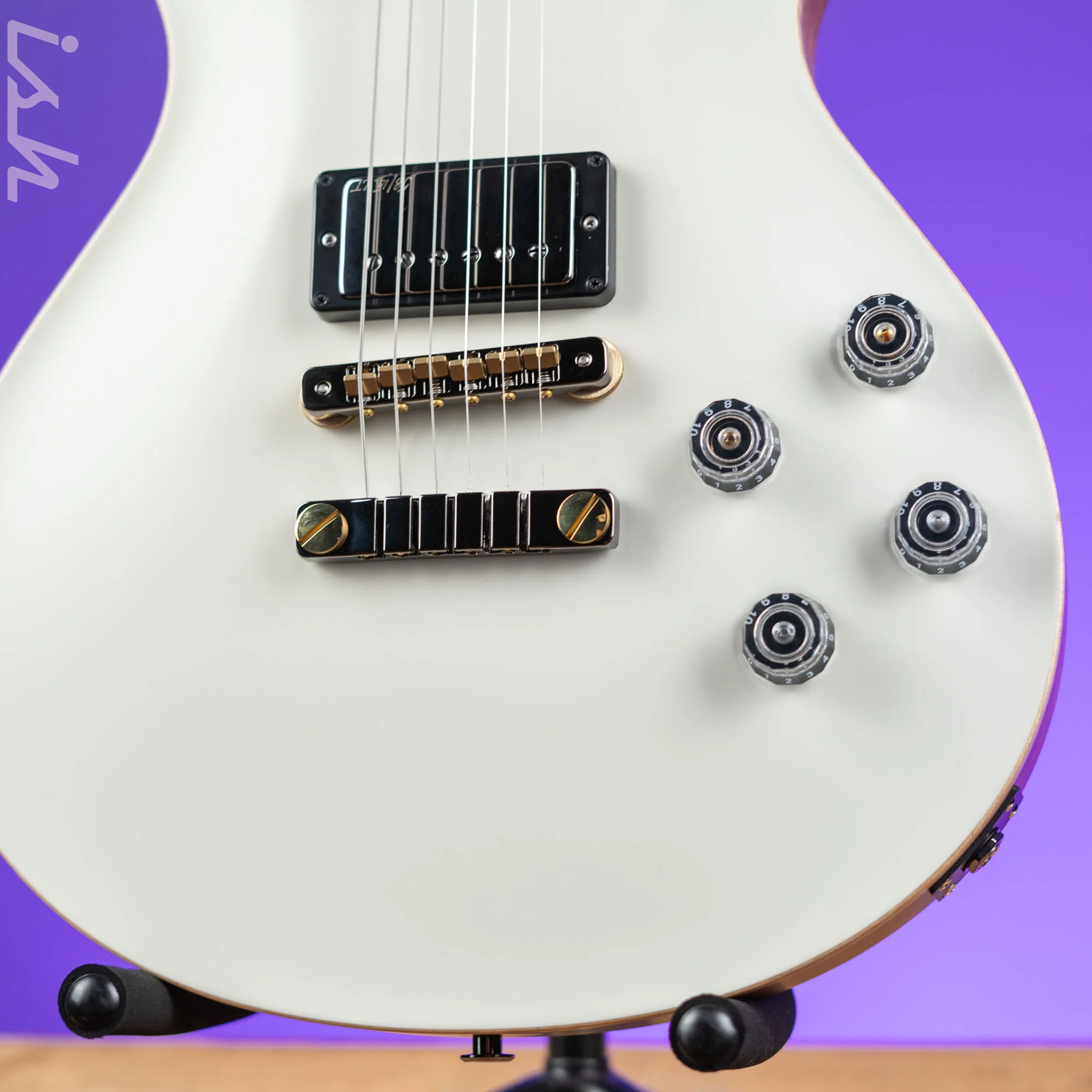 PRS McCarty 594 Singlecut Wood Library East Indian Rosewood Antique White Satin - Image 4