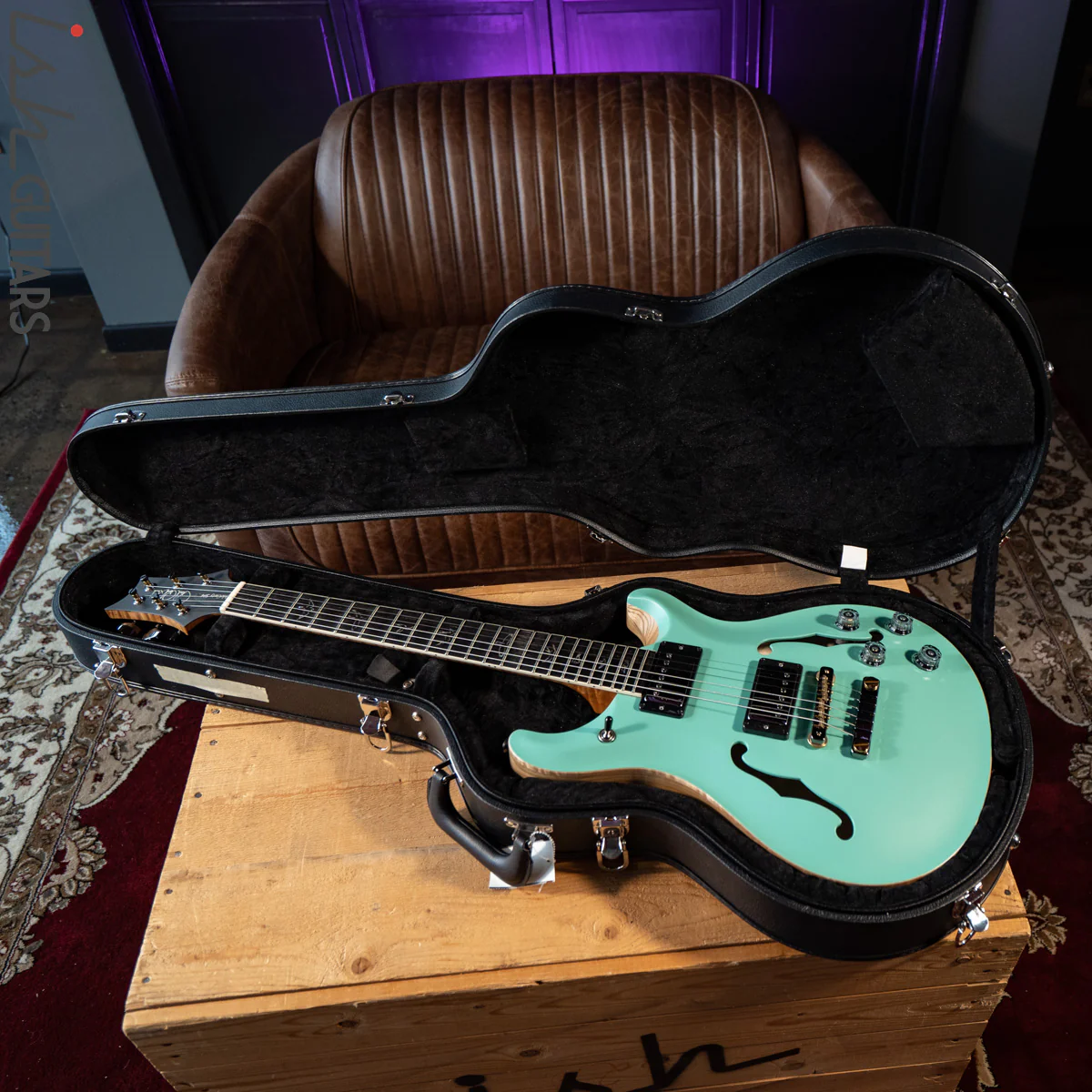 PRS McCarty 594 Hollowbody II Seafoam Green Satin Wood Library - Image 18