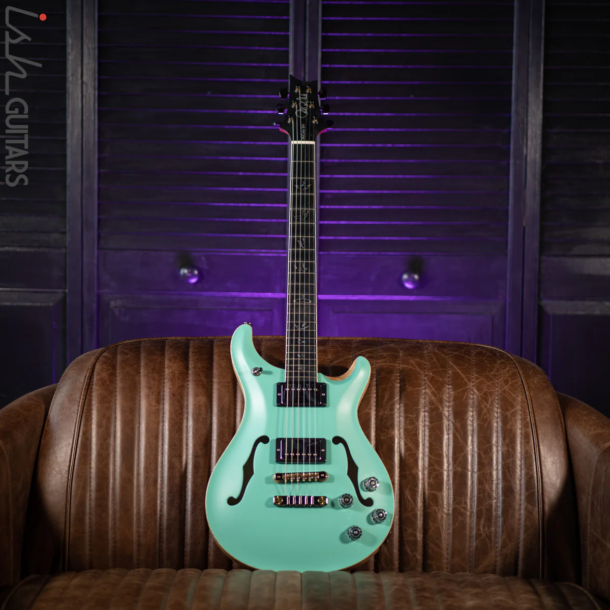 PRS McCarty 594 Hollowbody II Seafoam Green Satin Wood Library - Image 3