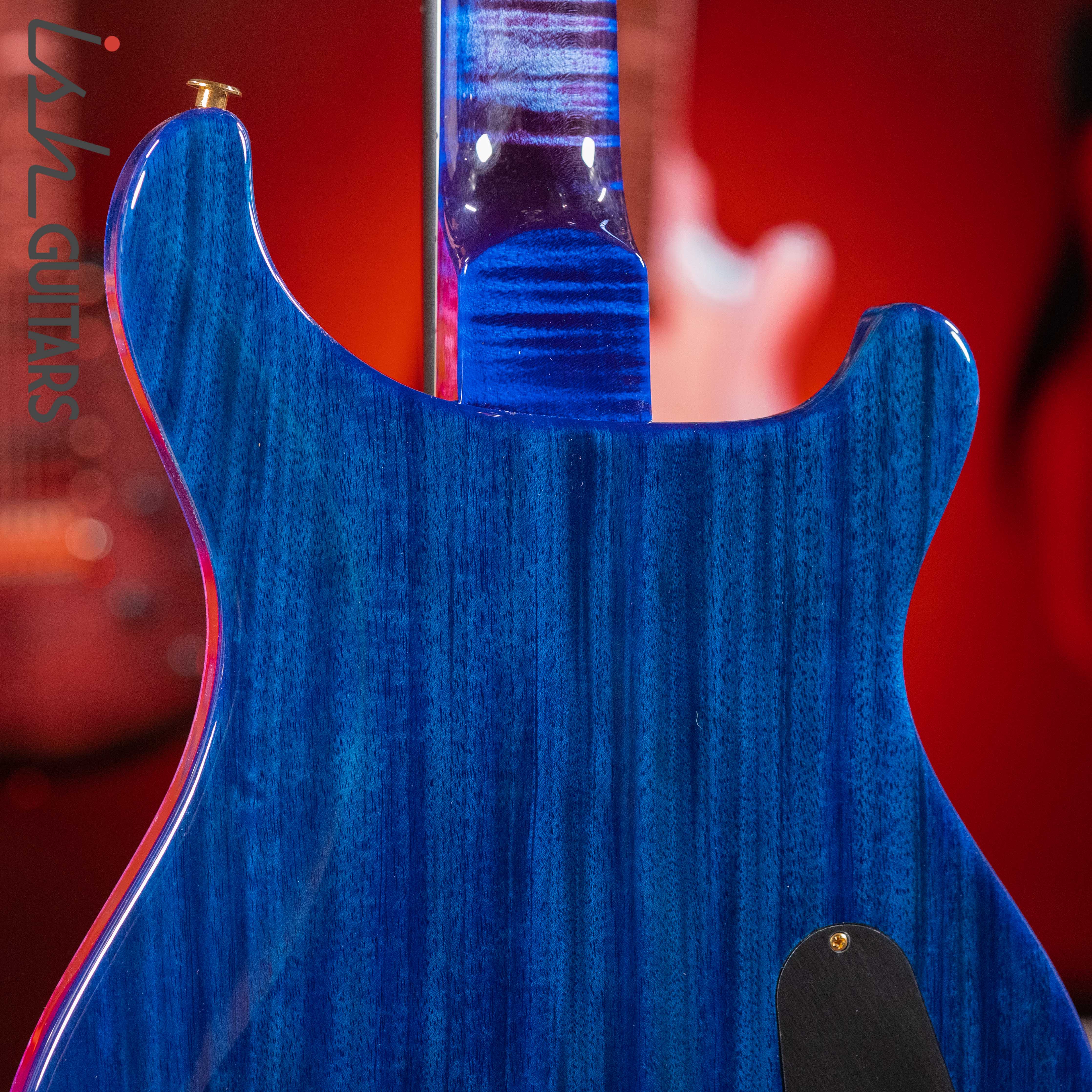 PRS McCarty Lefty Wood Library Violet Blue Burst Artist Flame Maple - Image 12