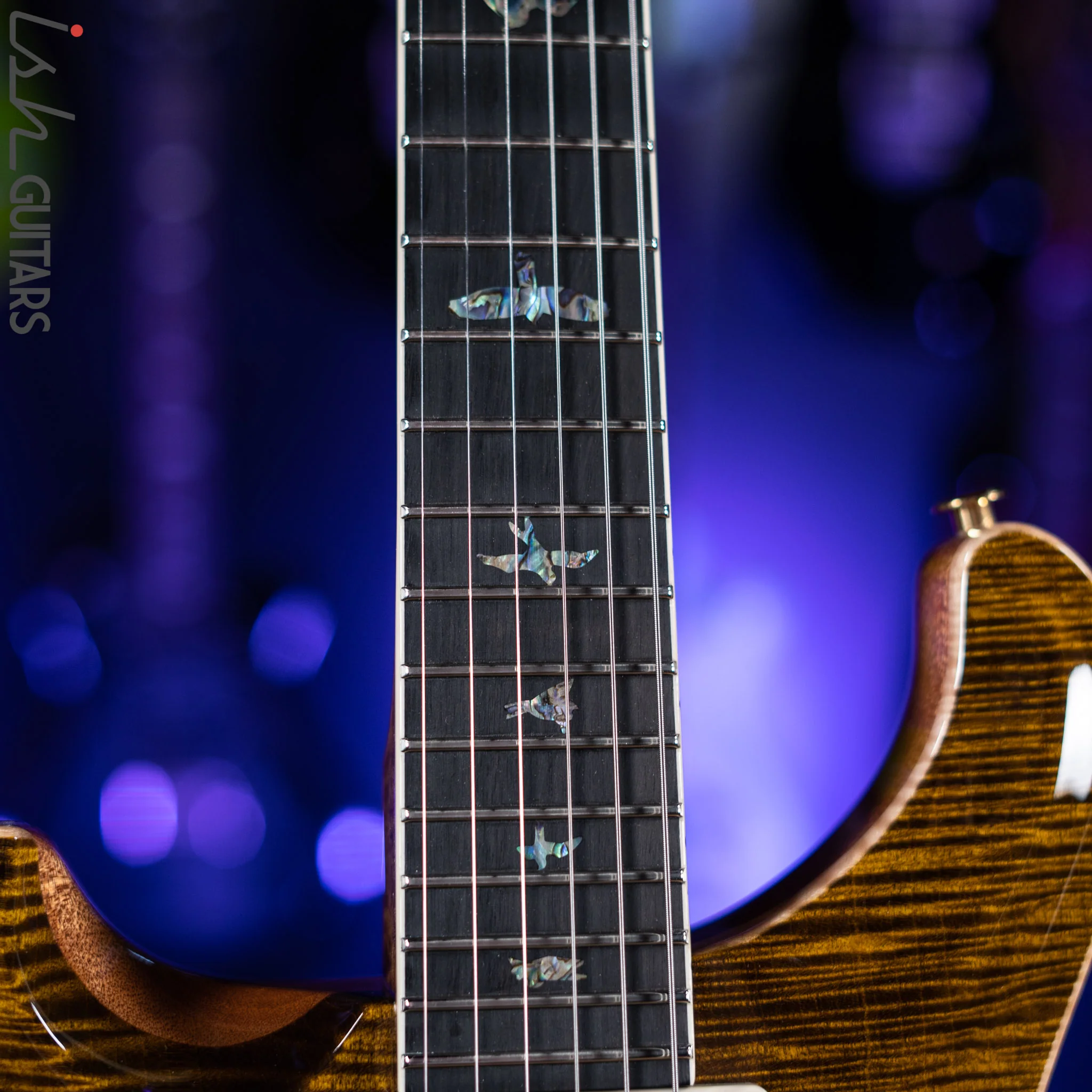 PRS McCarty Lefty Wood Library Yellow Tiger Artist Flame Maple - Image 5