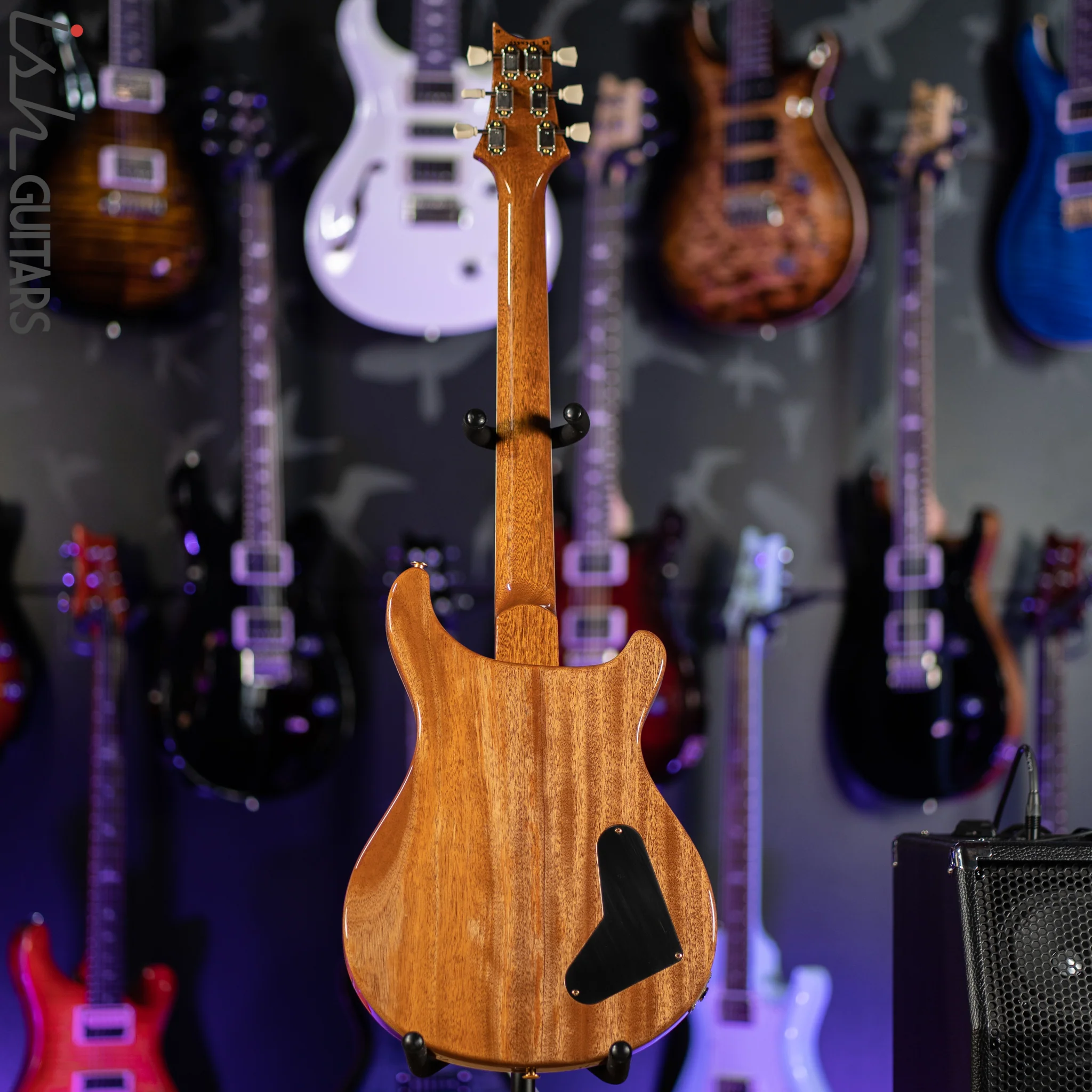 PRS McCarty Lefty Wood Library Charcoal Burst 10 Top Flame Maple - Image 7