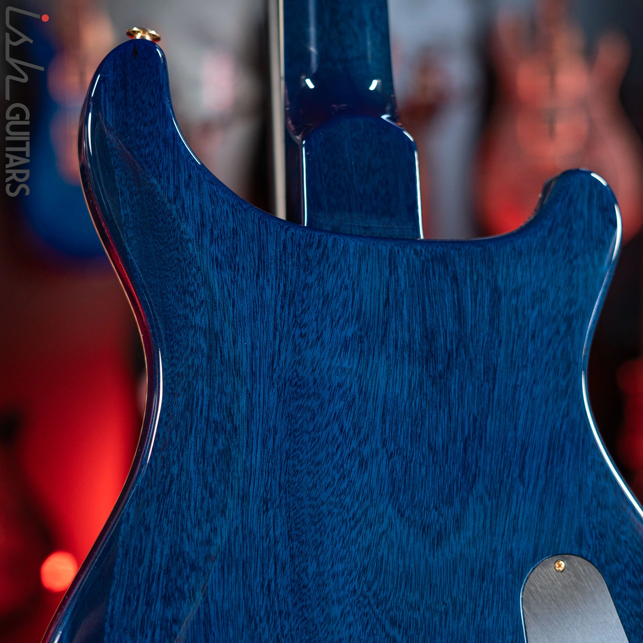 PRS McCarty Lefty Wood Library Faded Blue Jean w/ Blue Burst 10 Top Flame Maple - Image 8