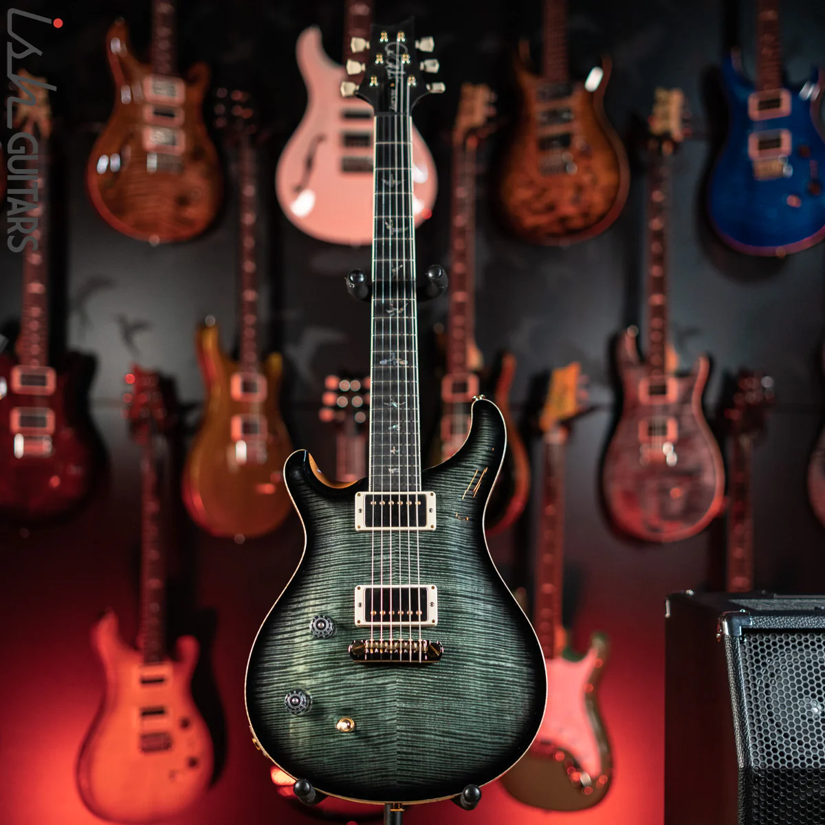 PRS McCarty Lefty Wood Library Trampas Green Smokeburst Artist Flame Maple - Image 2