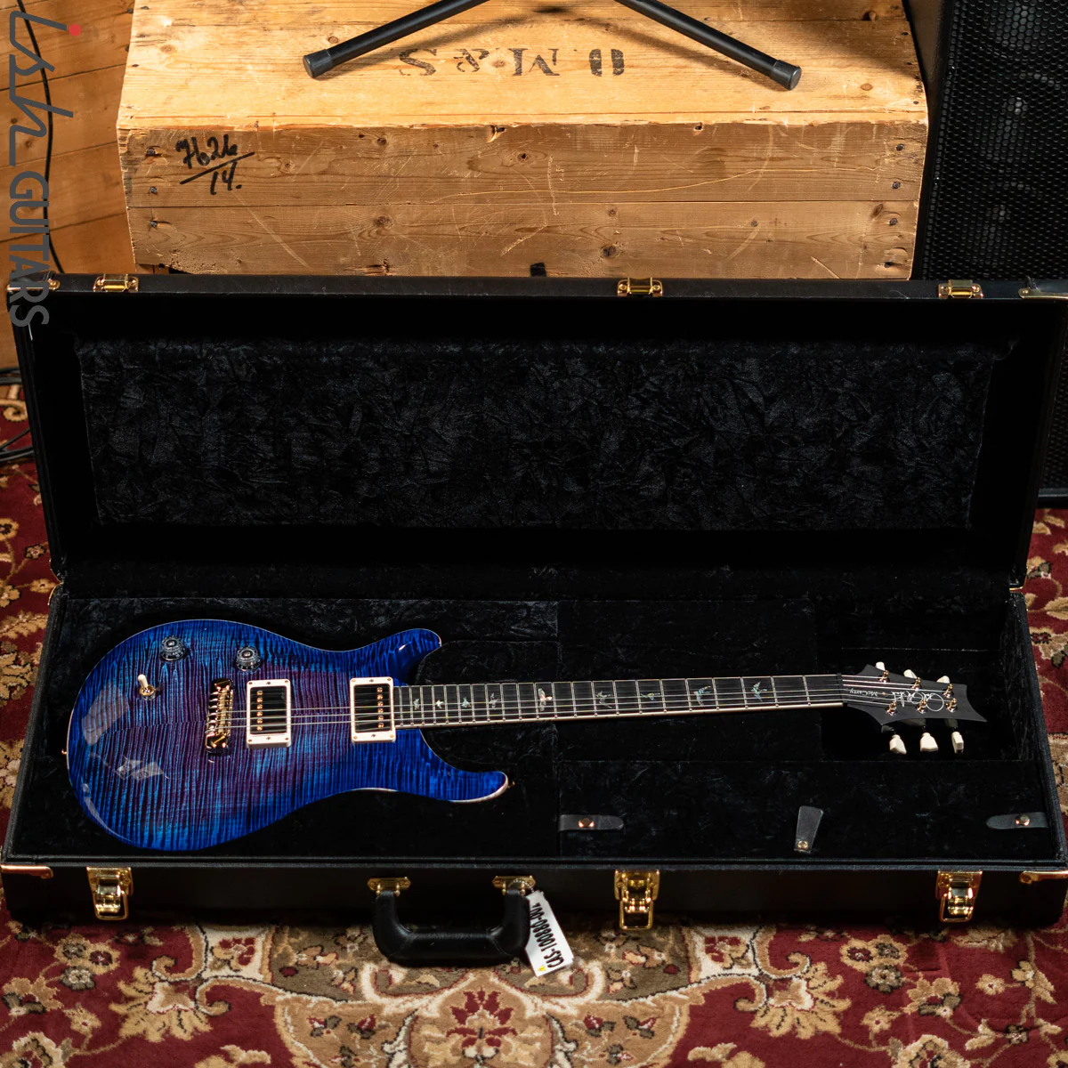 PRS McCarty Lefty Wood Library Violet Purple Burst 10 Top Flame Maple - Image 13