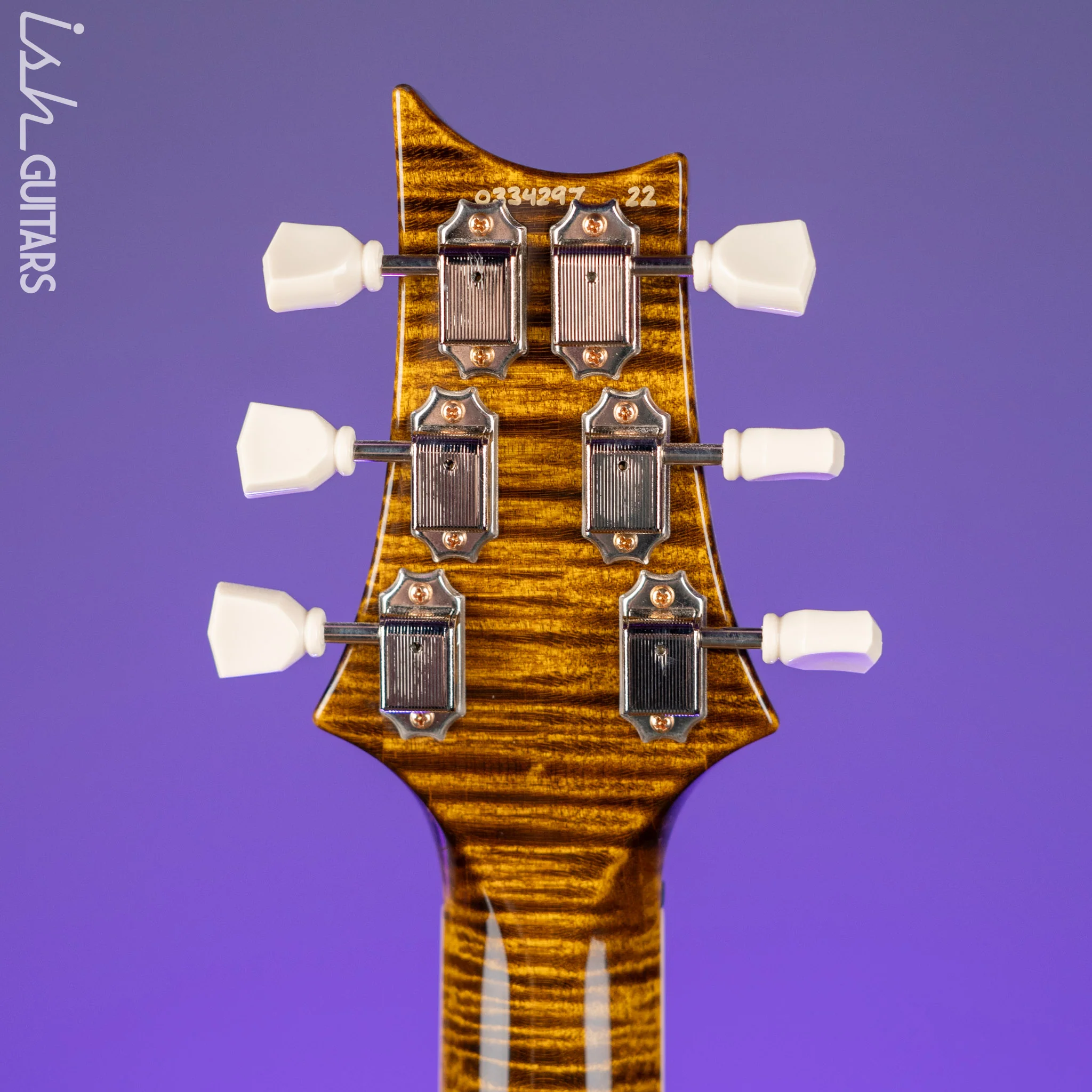 PRS McCarty Lefty Wood Library Yellow Tiger Artist Flame Maple Demo - Image 10