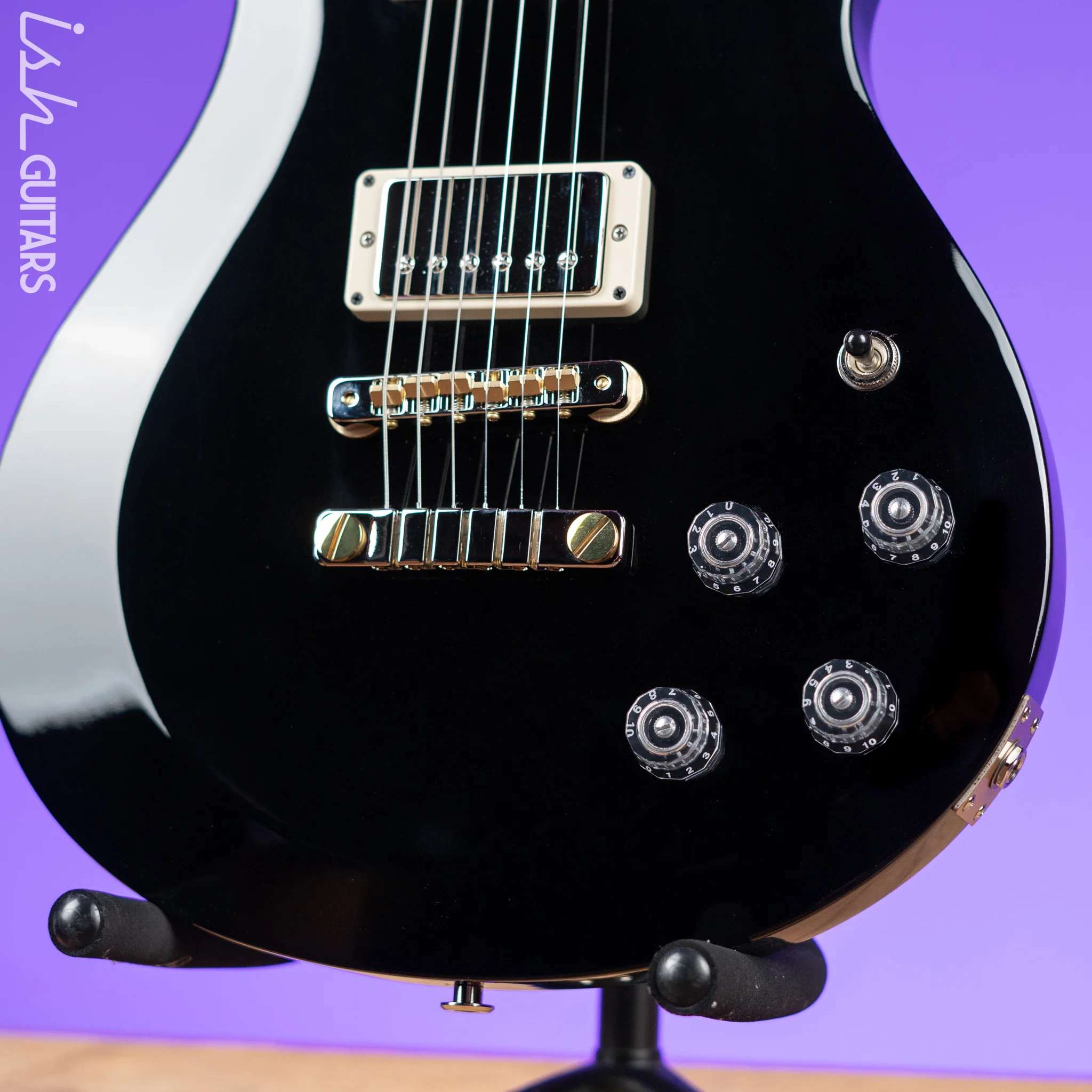 PRS McCarty S2 Thinline 594 Electric Guitar Black - Image 4