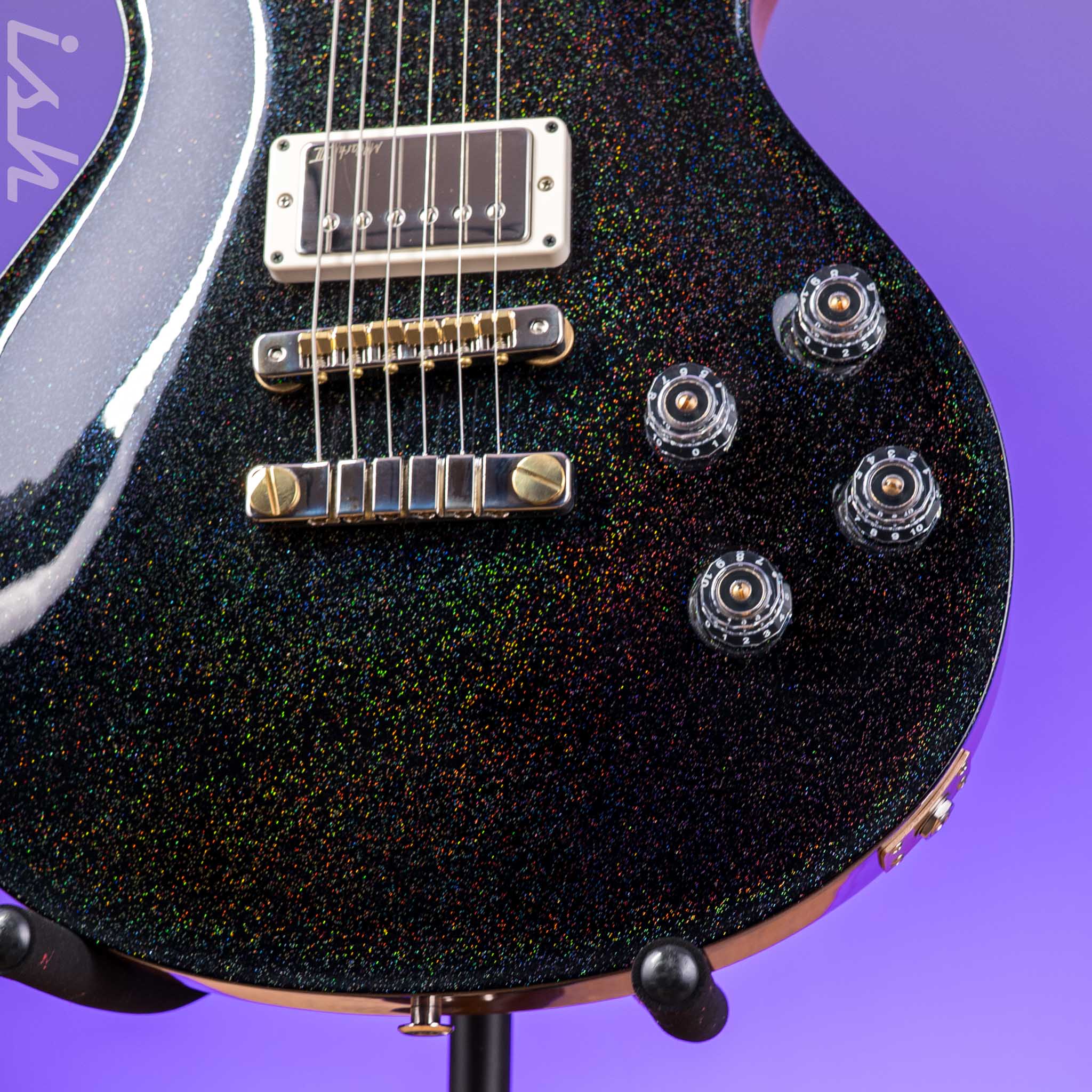 PRS McCarty SC56 40th Anniversary Limited Edition Black Rainbow Hollowflake - Image 5