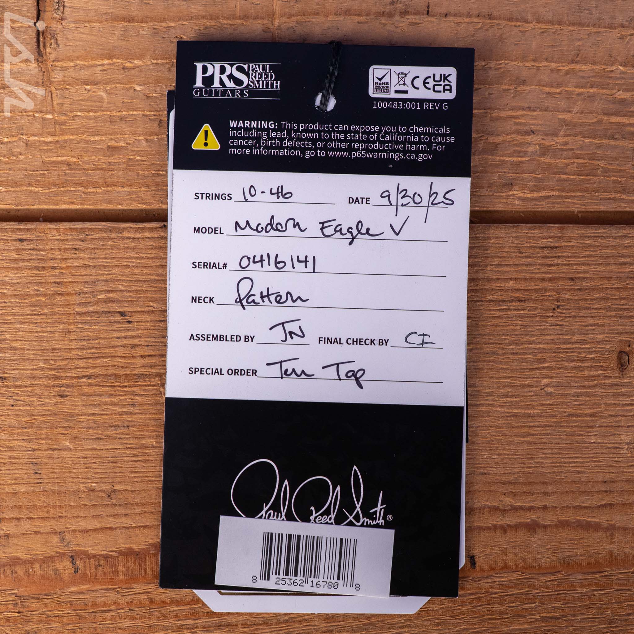 PRS Modern Eagle 10-Top Fire Smokeburst - Image 13