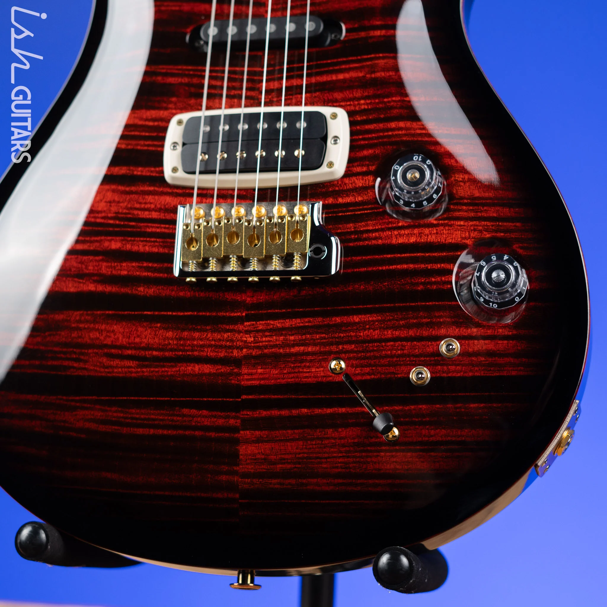 PRS Modern Eagle V 10-Top Fire Smokeburst - Image 4