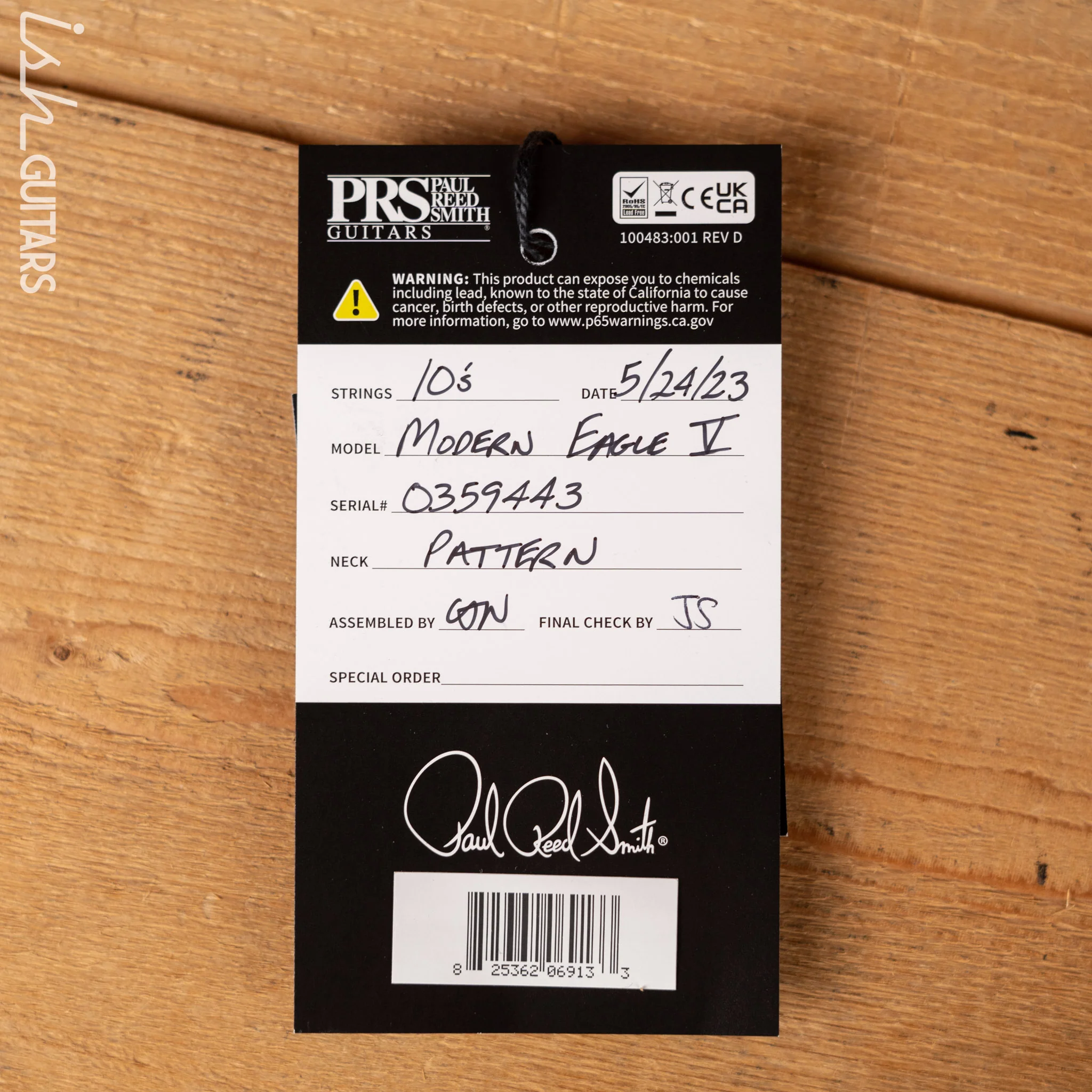PRS Modern Eagle V Electric Guitar Black - Image 11