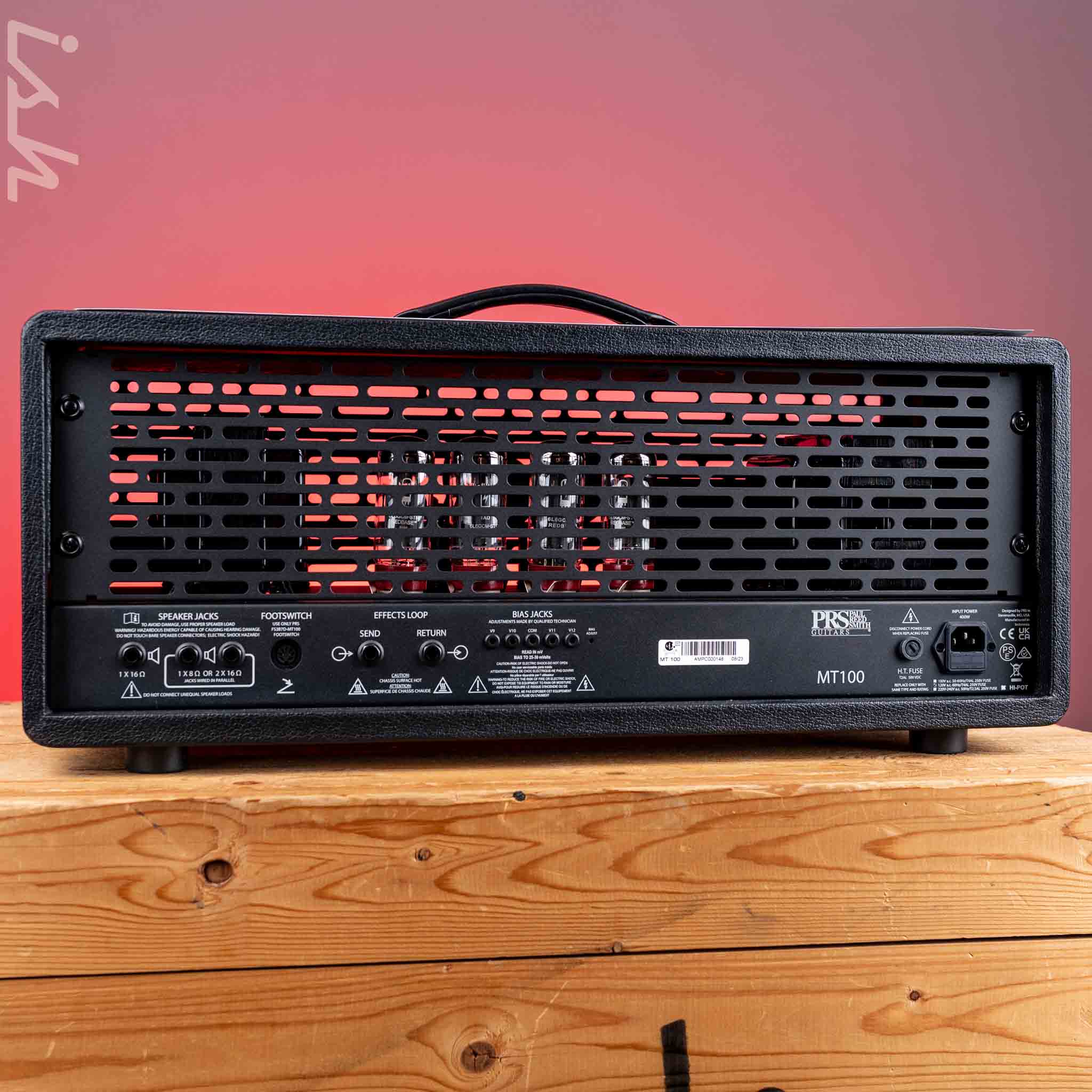 PRS MT 100 Mark Tremonti 100W Tube Amp Head Stealth Black - Image 4