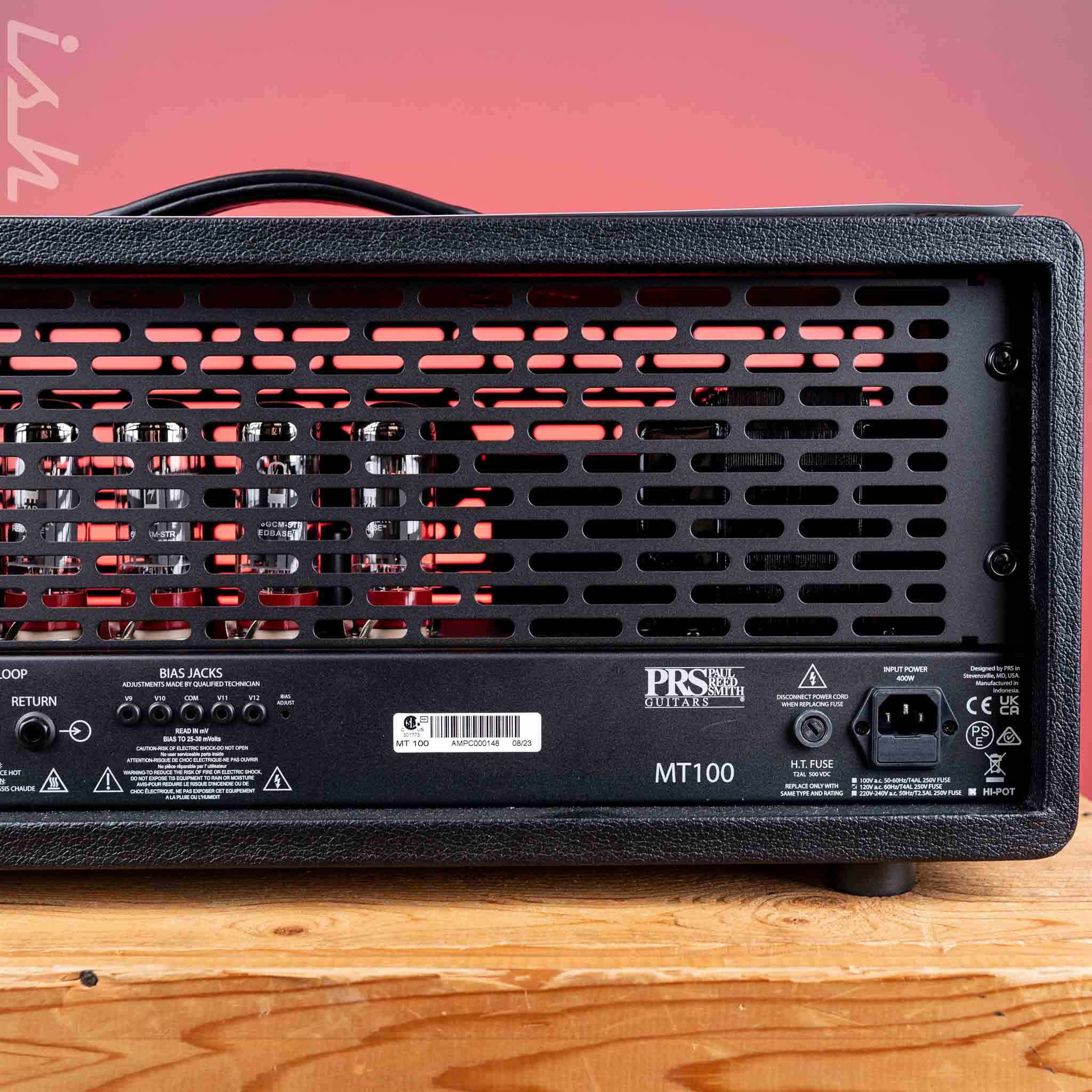 PRS MT 100 Mark Tremonti 100W Tube Amp Head Stealth Black - Image 6