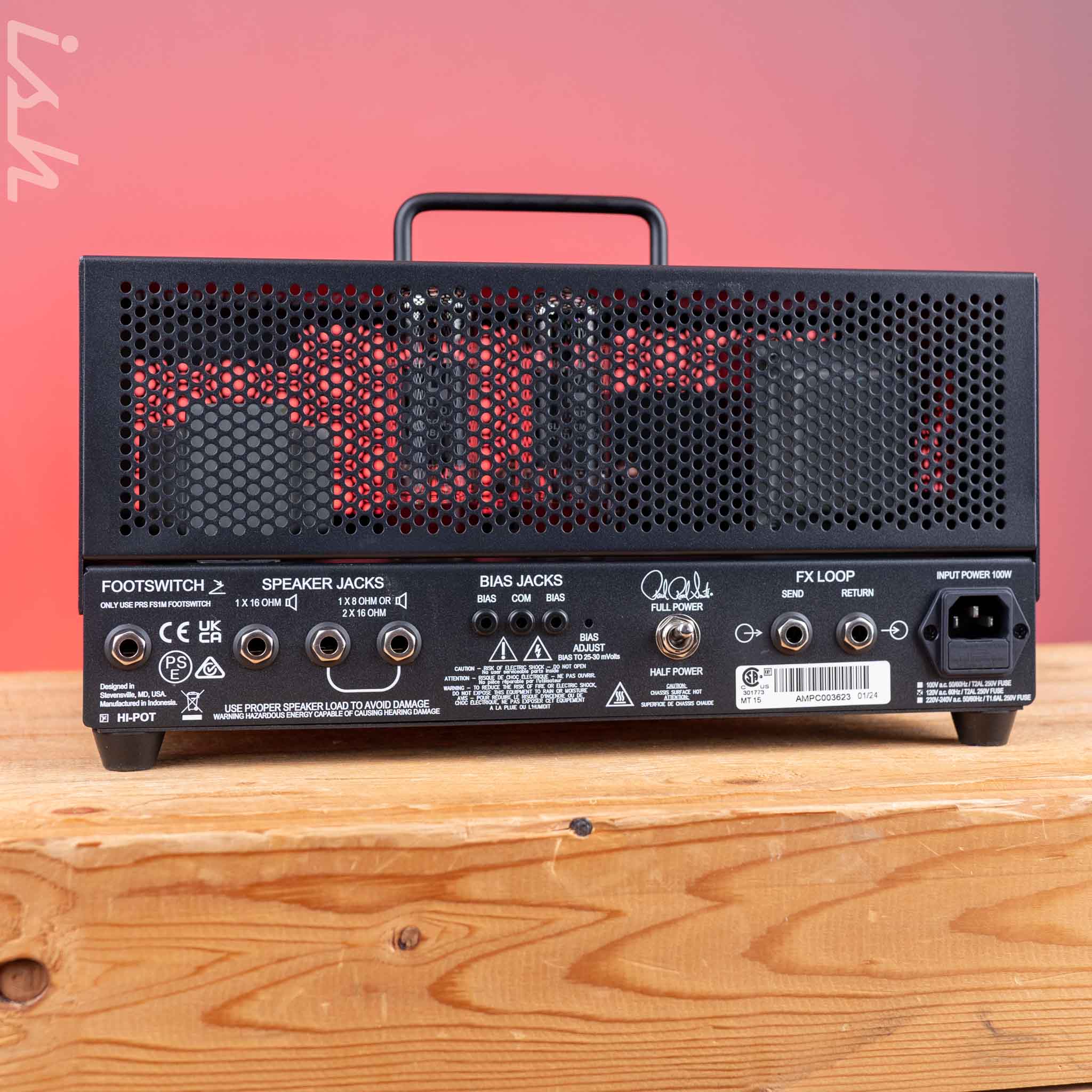 PRS MT 15 Mark Tremonti Amplifier Head Stealth Black Open Box - Image 4