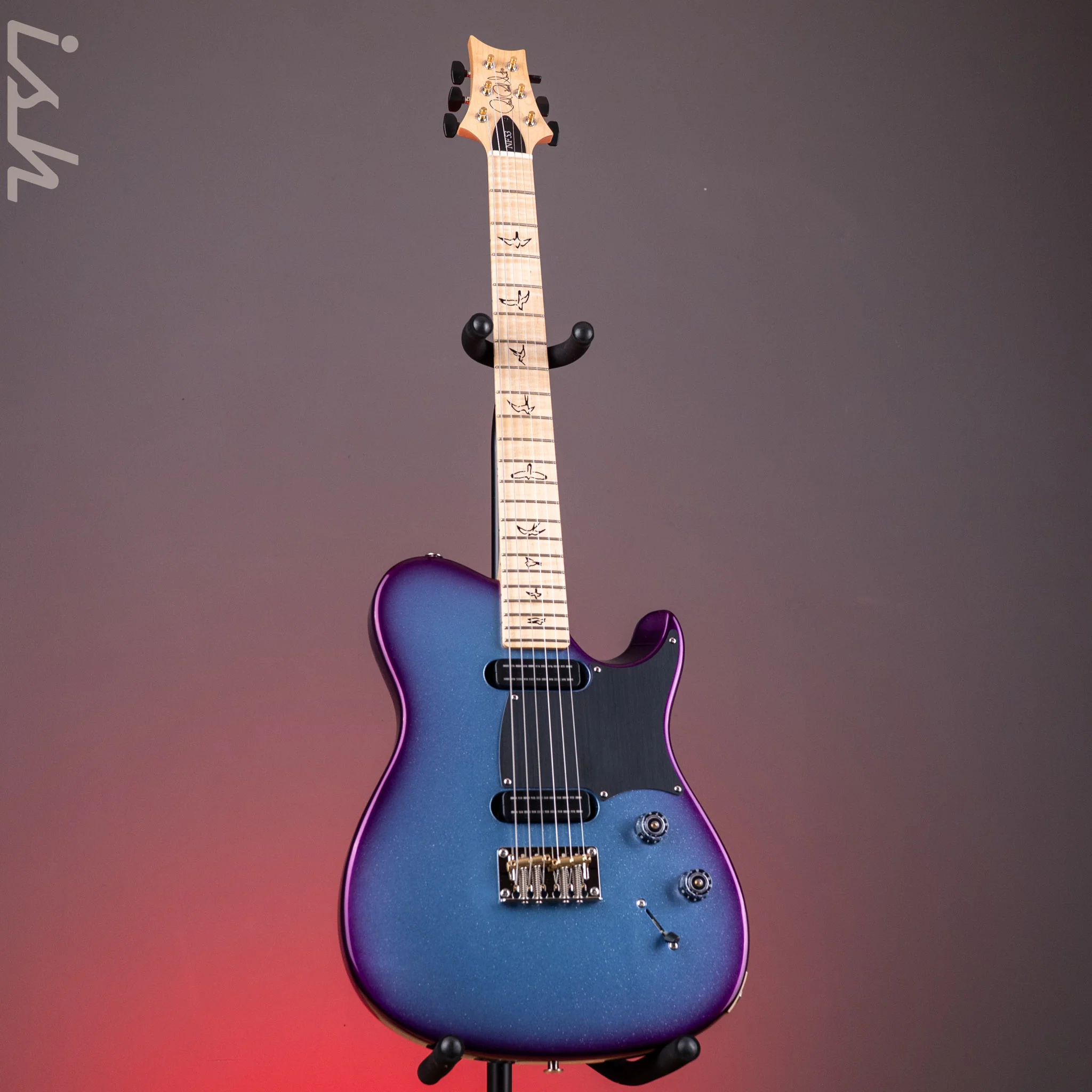 PRS NF 53 Sprayer's Choice Frost Blue Hollowflake Purple Burst - Image 2