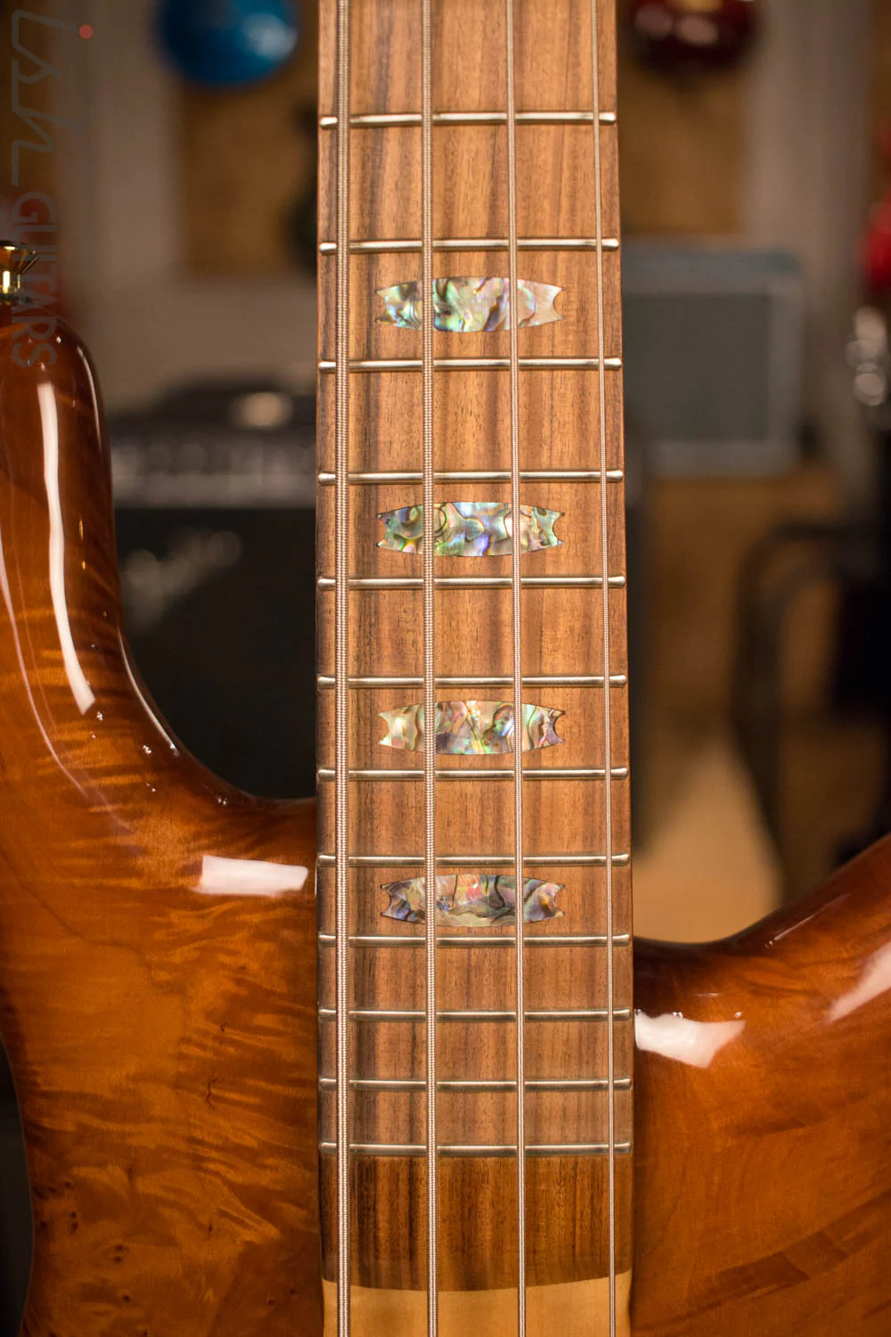 Used Spector NS-2 NAMM 2017 Solid Redwood Burl Lightweight 7.5lb - Image 6