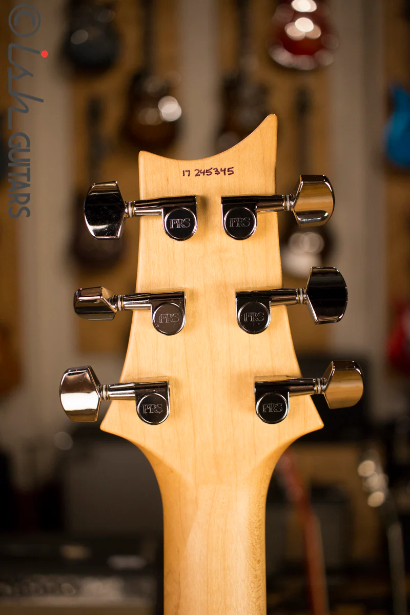PRS Paul Reed Smith CE24 CUSTOM Color Pearl White Natural Back - Image 8