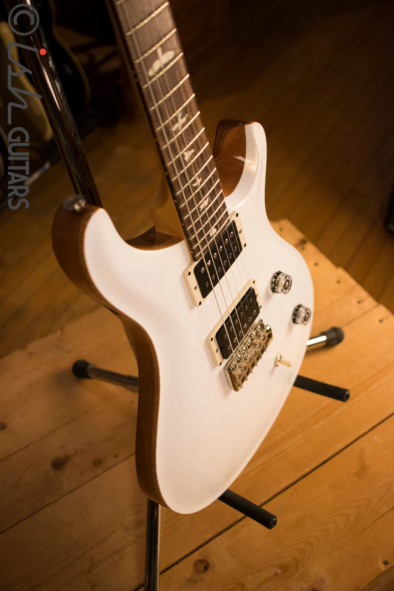 PRS Paul Reed Smith CE24 CUSTOM Color Pearl White Natural Back - Image 9