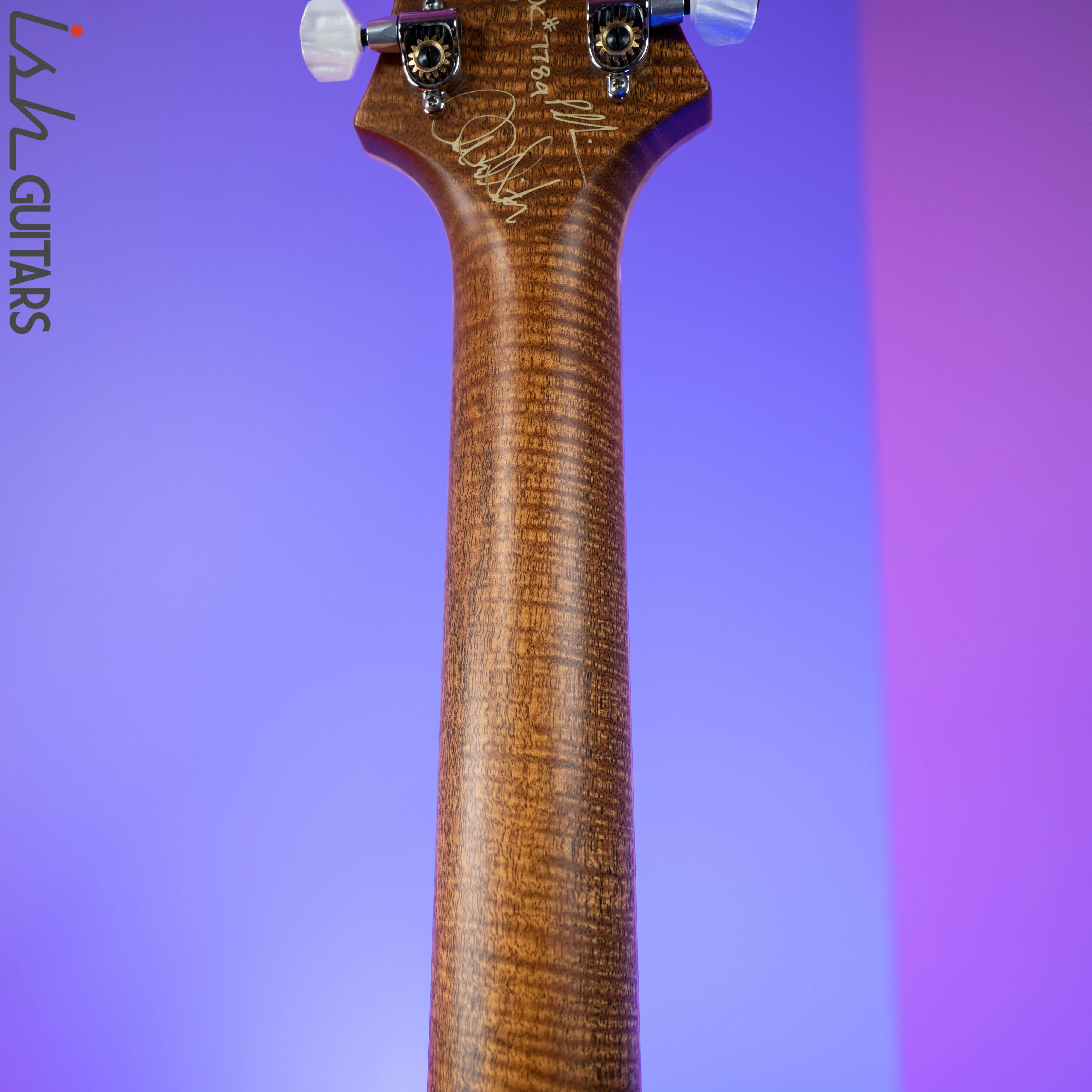 PRS Paul Reed Smith Private Stock 408 Semi Hollow Poplar Burl Triple Faded Indigo - Image 11