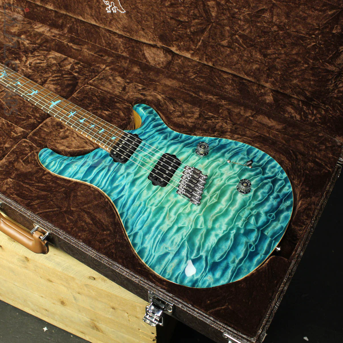 PRS Paul Reed Smith Private Stock Custom 24 Multi-Scale Quilted Maple Double Faded Aquamarine Glow - Image 18