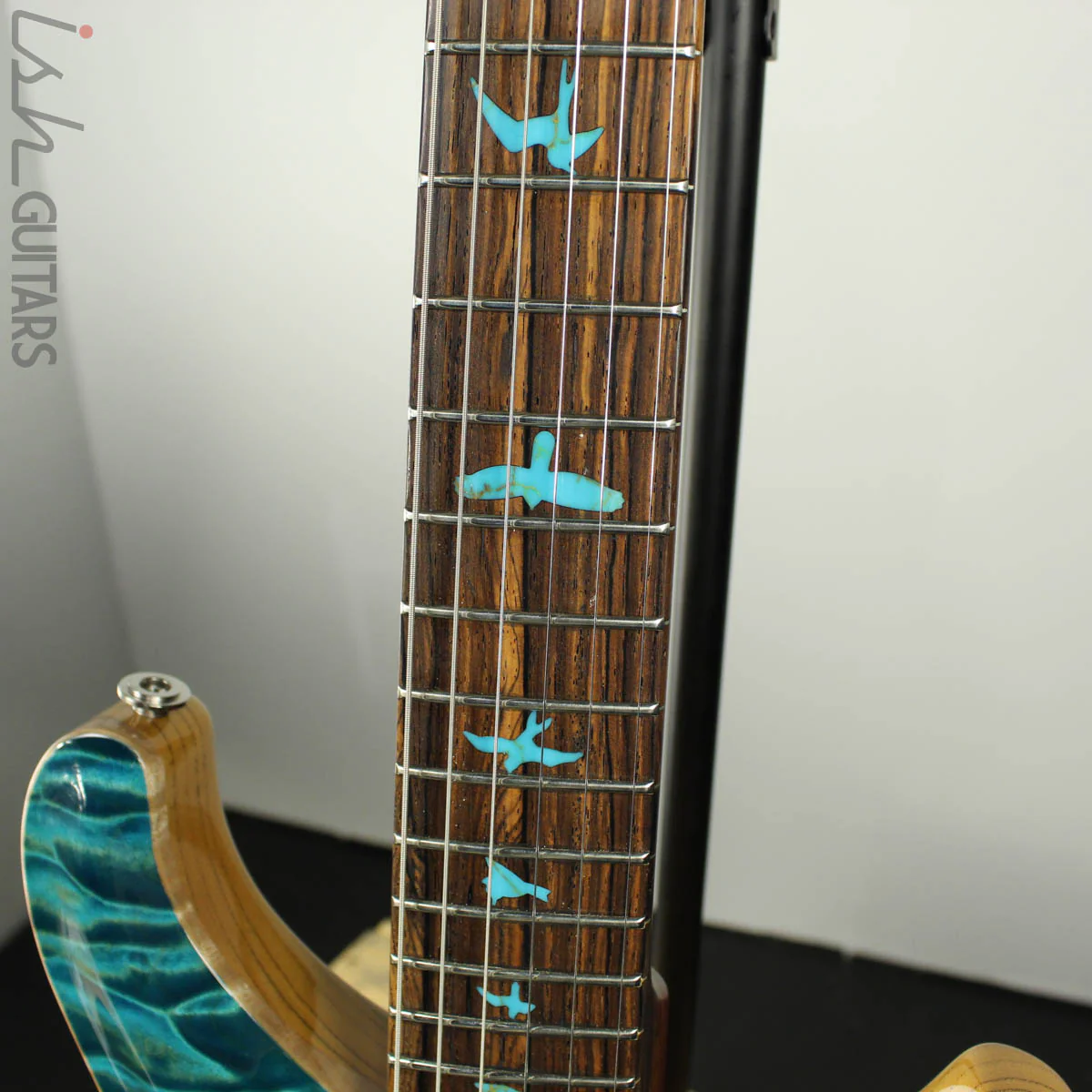 PRS Paul Reed Smith Private Stock Custom 24 Multi-Scale Quilted Maple Double Faded Aquamarine Glow - Image 6