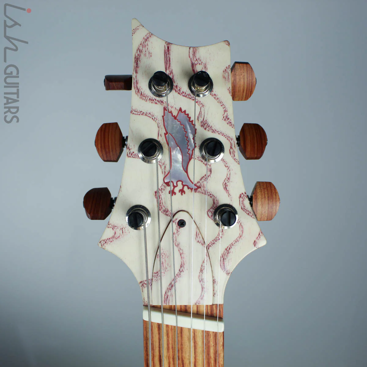 PRS Paul Reed Smith Private Stock Custom 24 Multi-Scale Figured Swamp Ash White Wash Red Grainfiller - Image 8